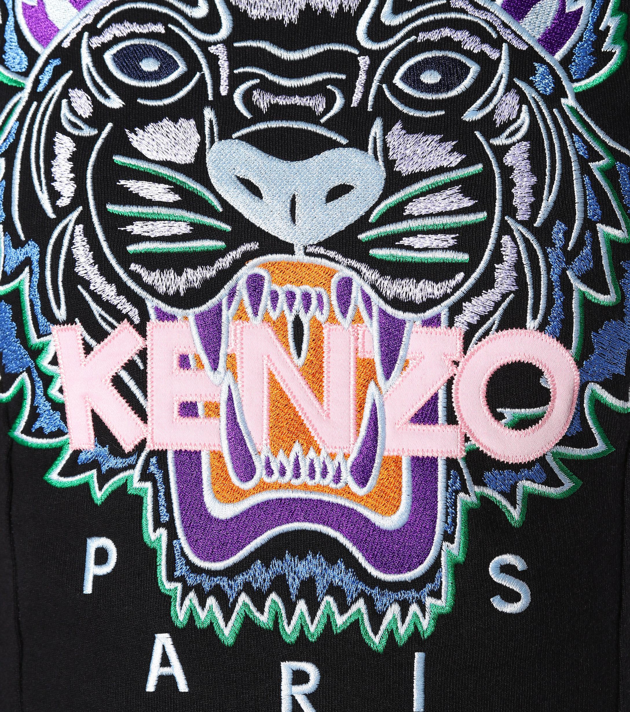 Kenzo Cotton Tiger Sweatshirt Dress In Black Lyst Kenzo Cotton Tiger Sweatshirt Dress In Black Lyst