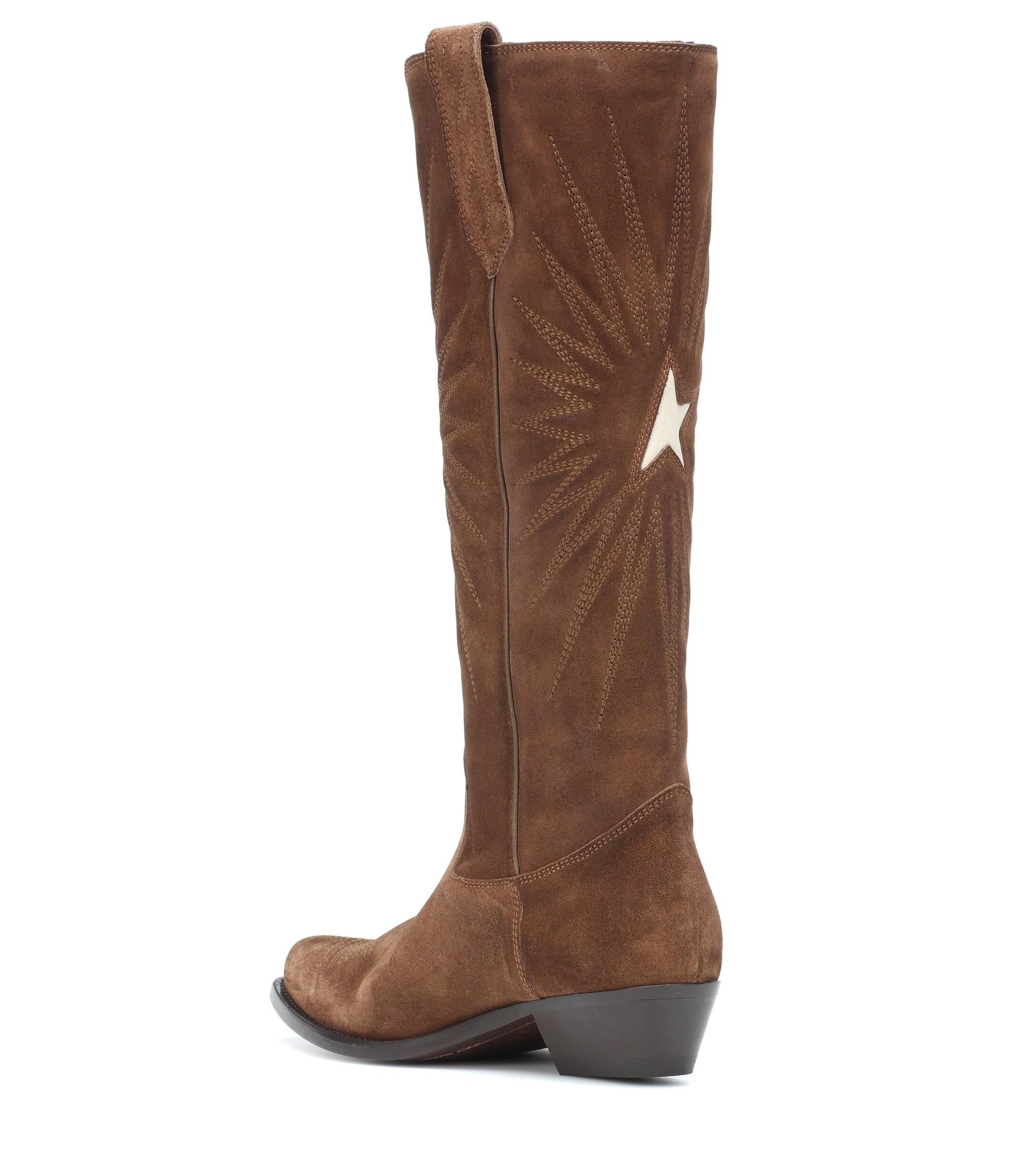 Suede Golden Goose Stiefel Golden Goose Wish Star Suede Cowboy