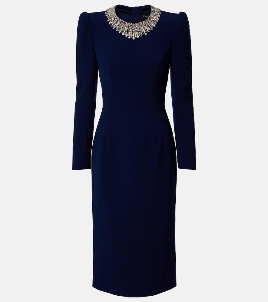jenny packham knee length dresses Jenny Packham Jules Embellished Midi Dress | Blue