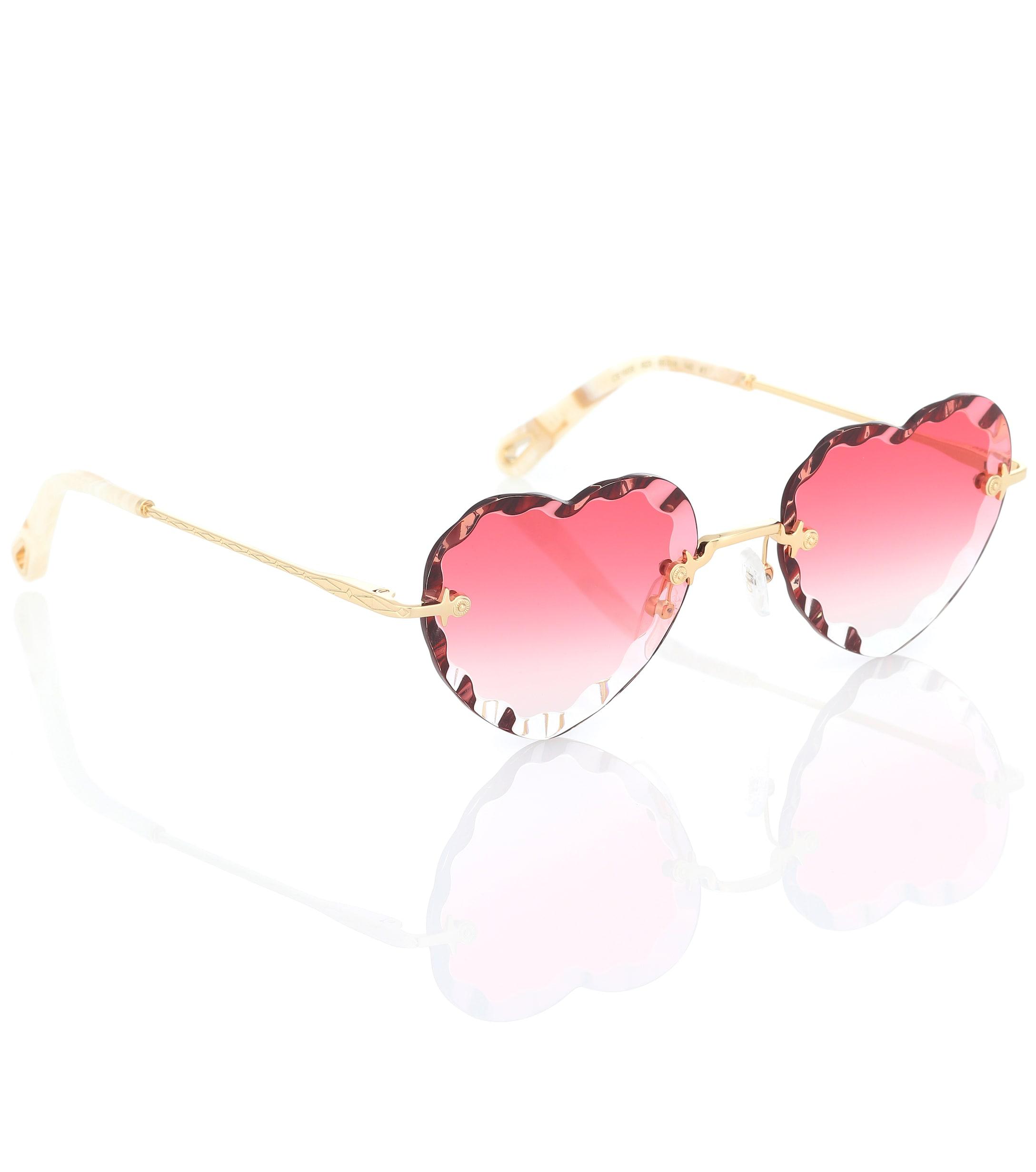 Chloé Herzförmige Sonnenbrille Rosie in Pink | Lyst CH