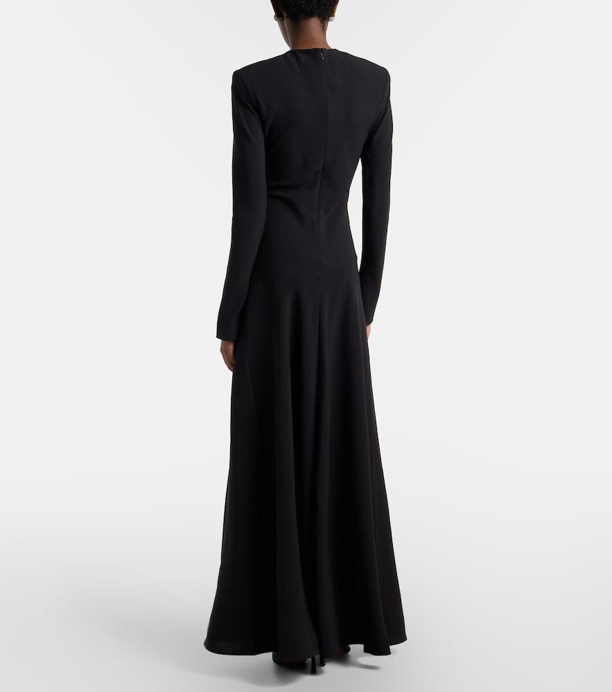rachel gilbert long sleeve dress Amaris CAPE GOWN NAVY / 3