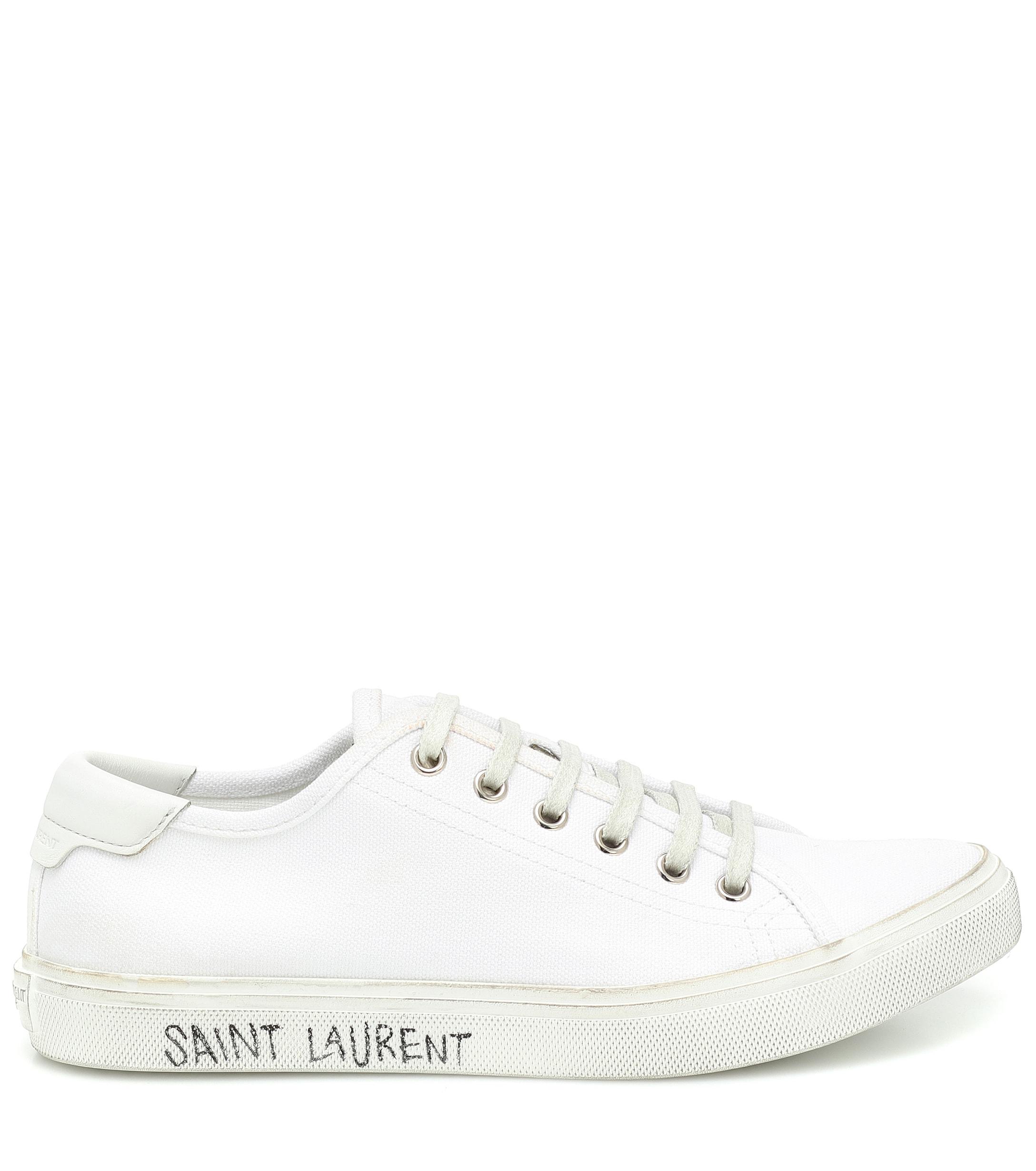 saint laurent malibu canvas sneakers
