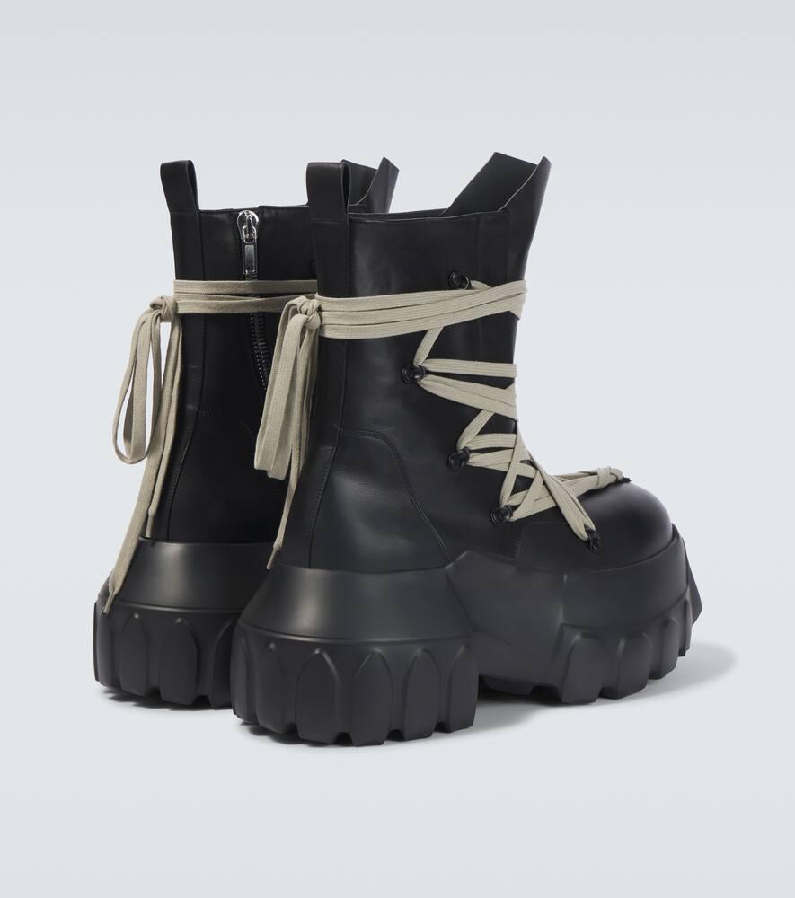 Rick Owens Megalace Mega Tractor Lace-Up Boots in Black for Men | Lyst