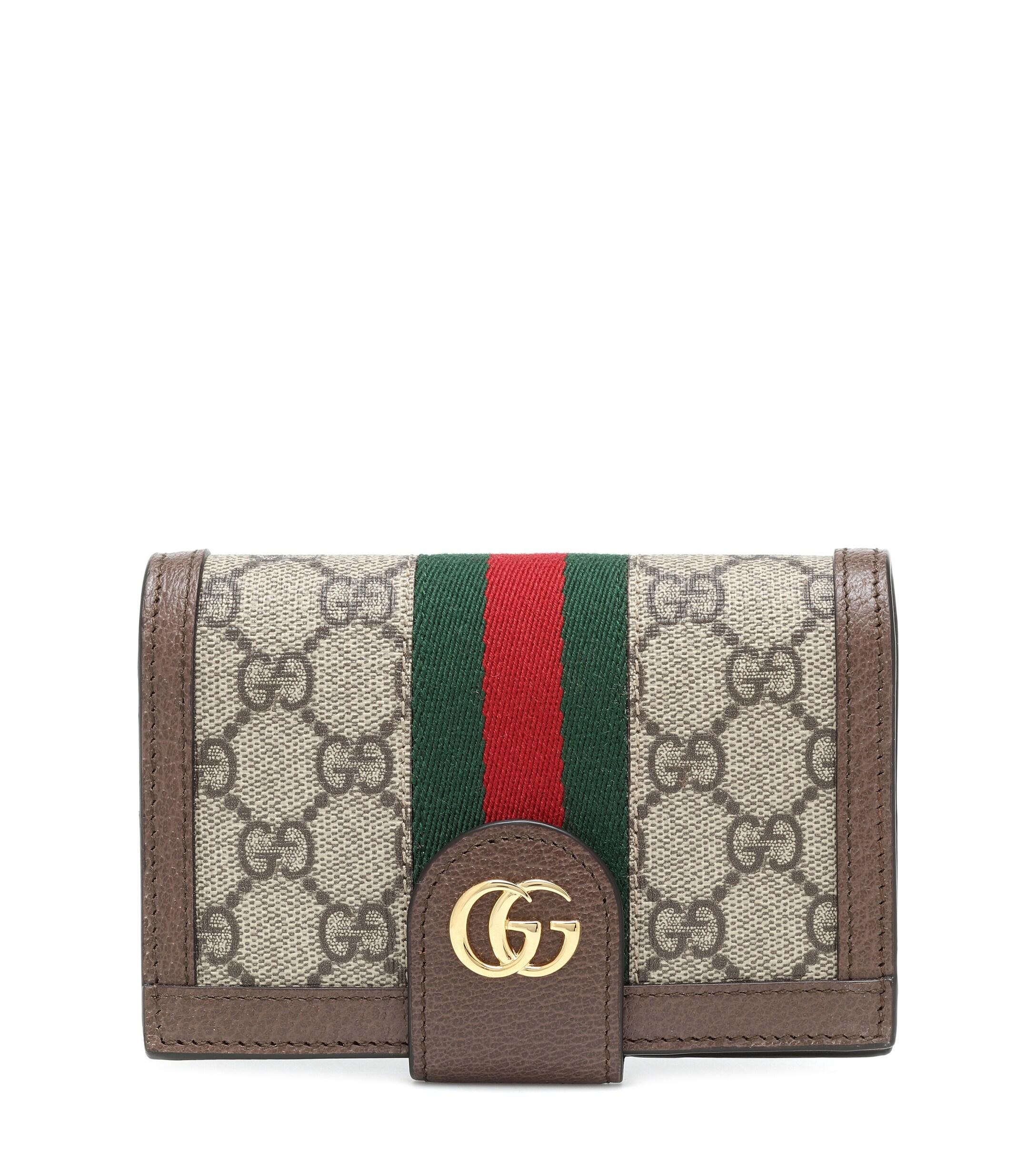 Gucci Ophidia GG Passport Holder in Brown Lyst
