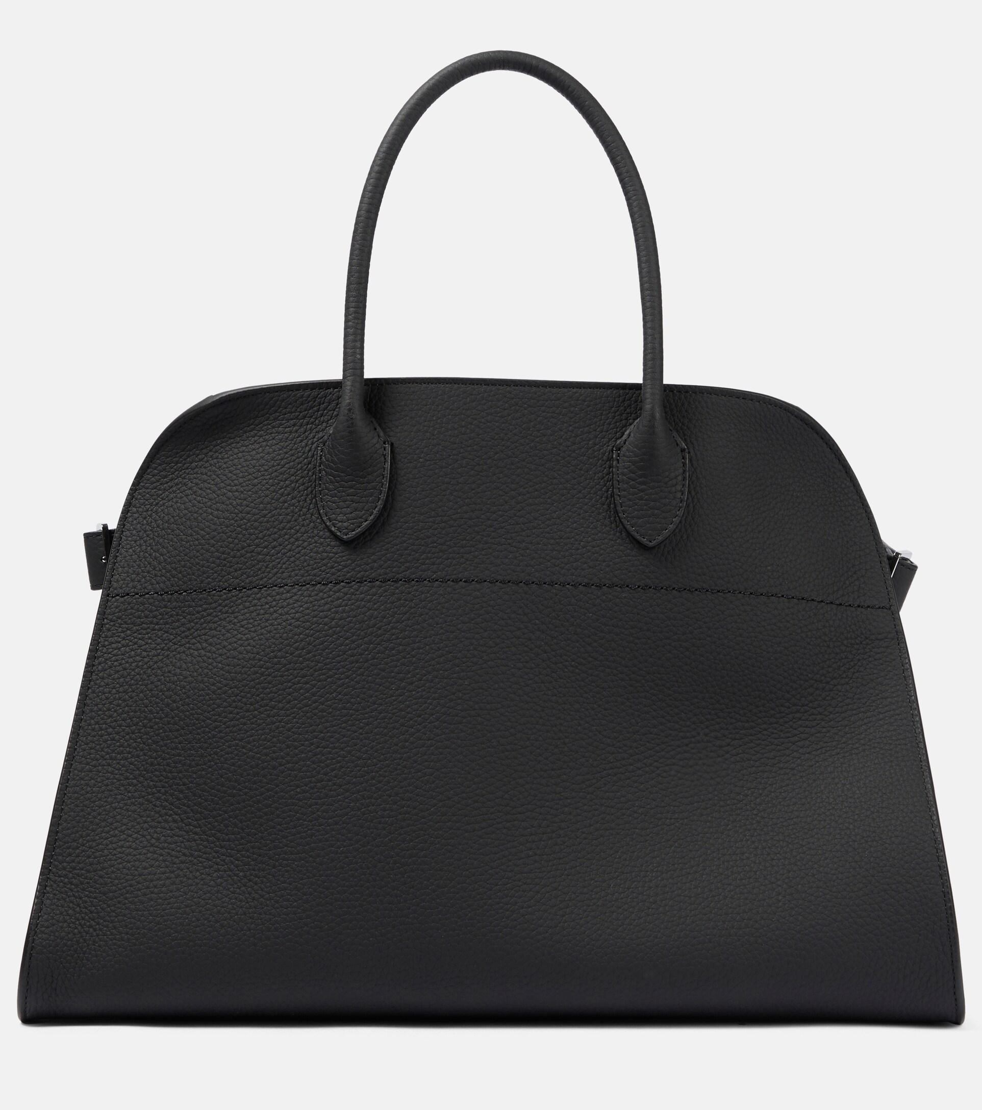The Row Soft Margaux 15 Tote Bag in Black | Lyst