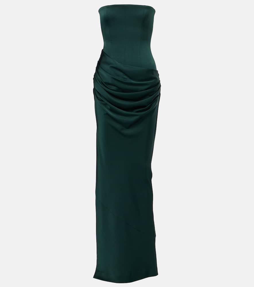 green emerald velvet dress WW40171] Alex Perry
