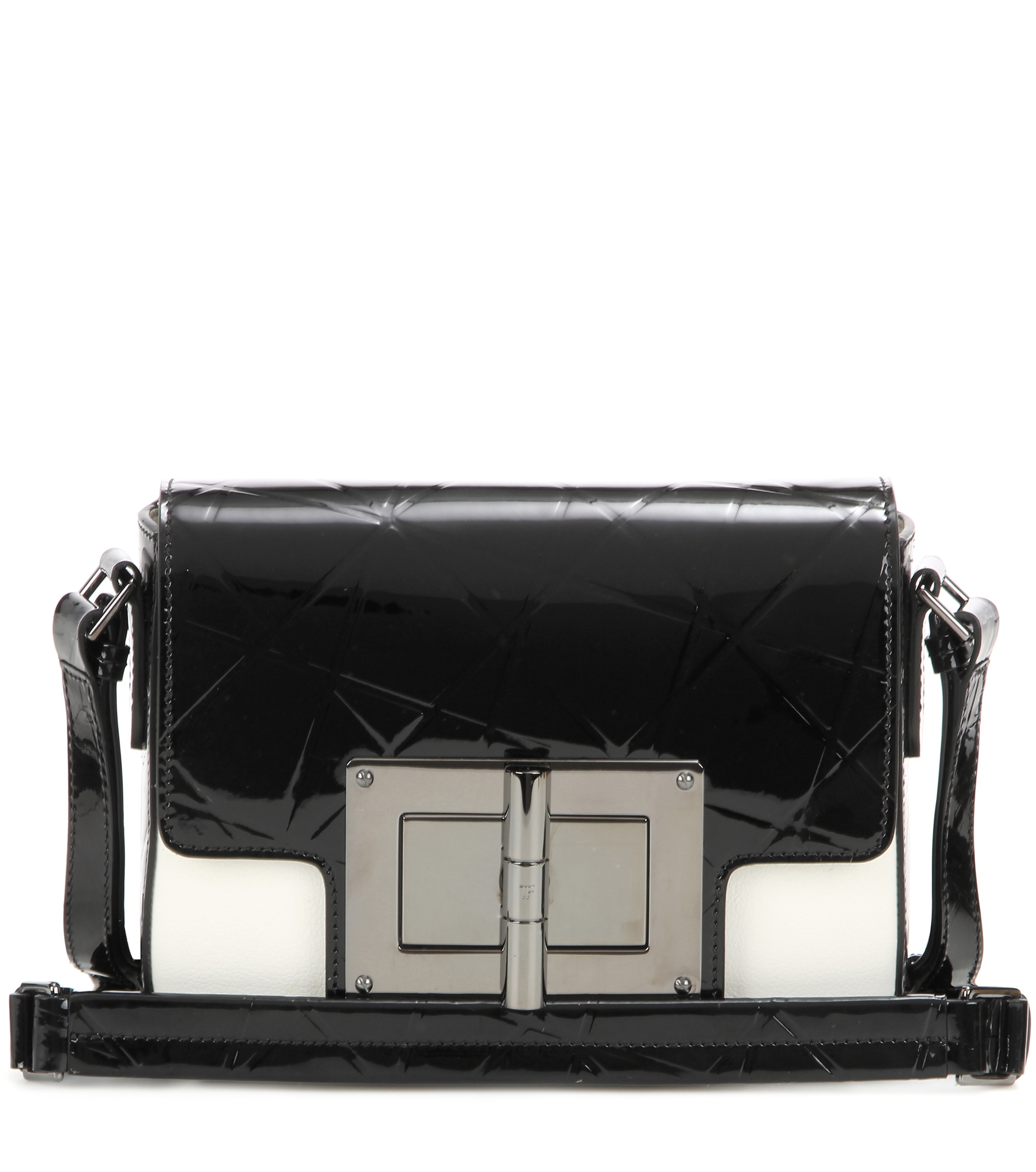Tom Ford Natalia Small Patent Leather Shoulder Bag in Black - Lyst