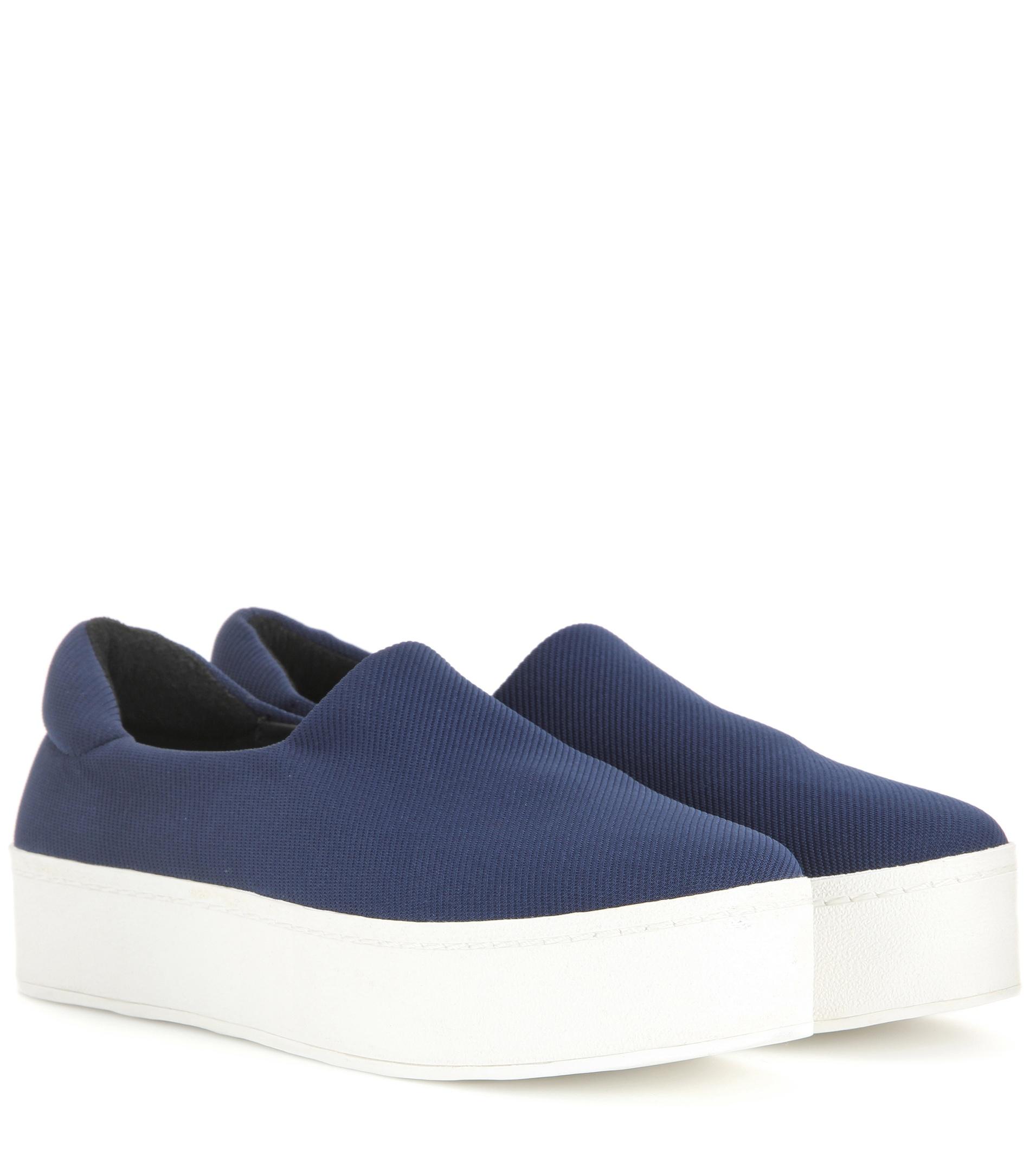 on sneakers opening ceremony platform slip on sneakers in blue lyst on sneakers opening ceremony platform slip on sneakers in blue lyst