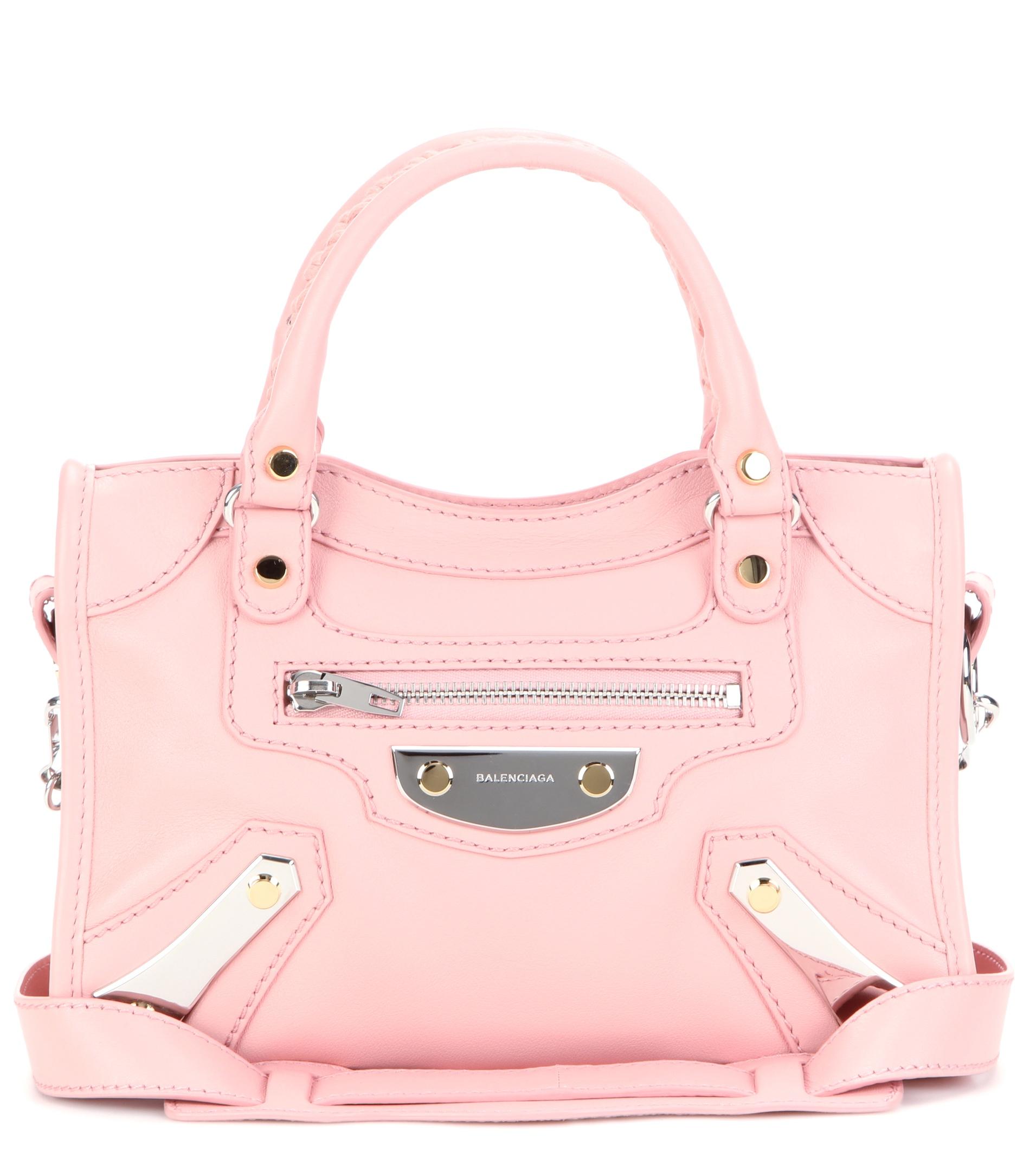 balenciaga city mini pink