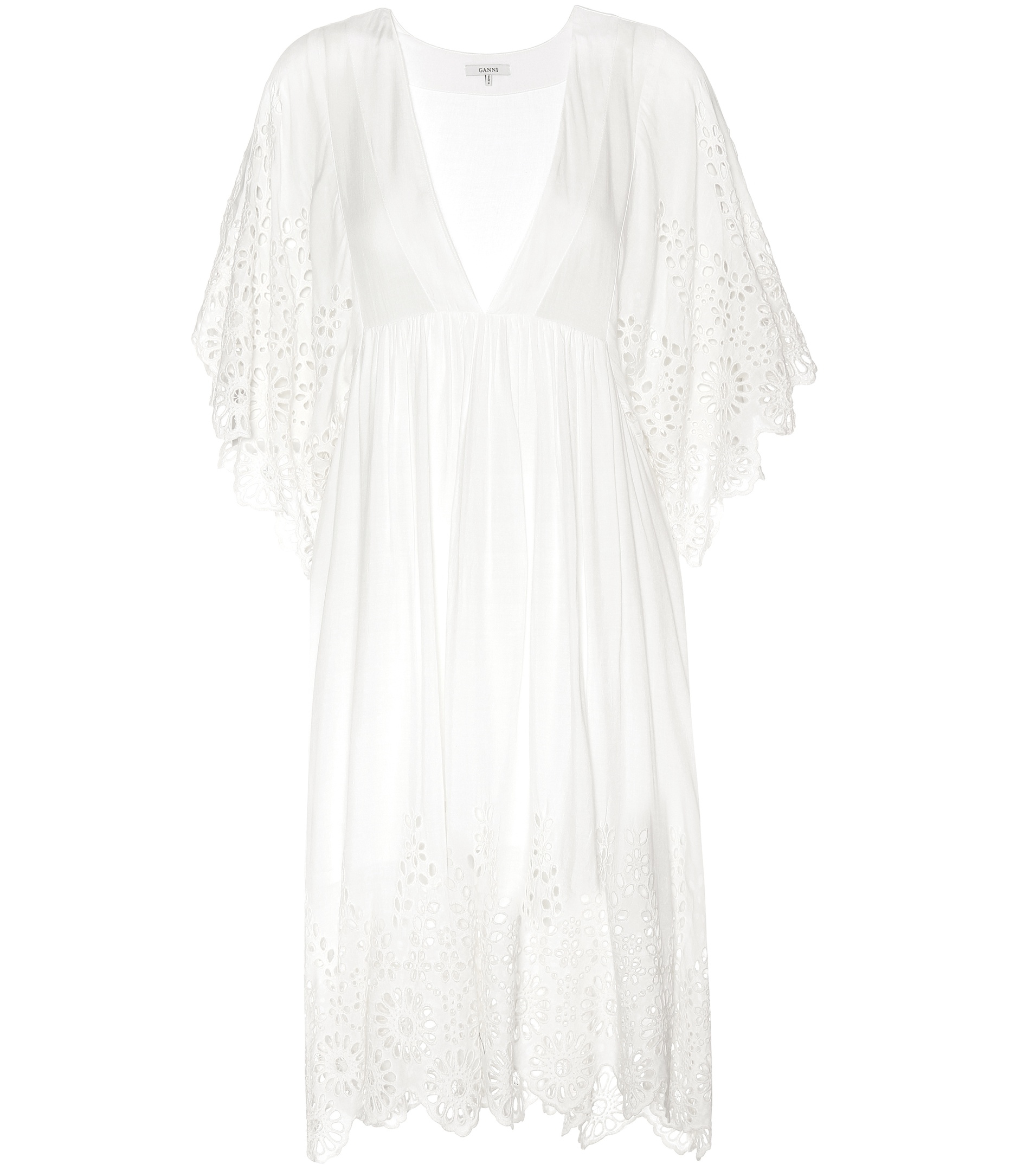 ganni yoko lace dress
