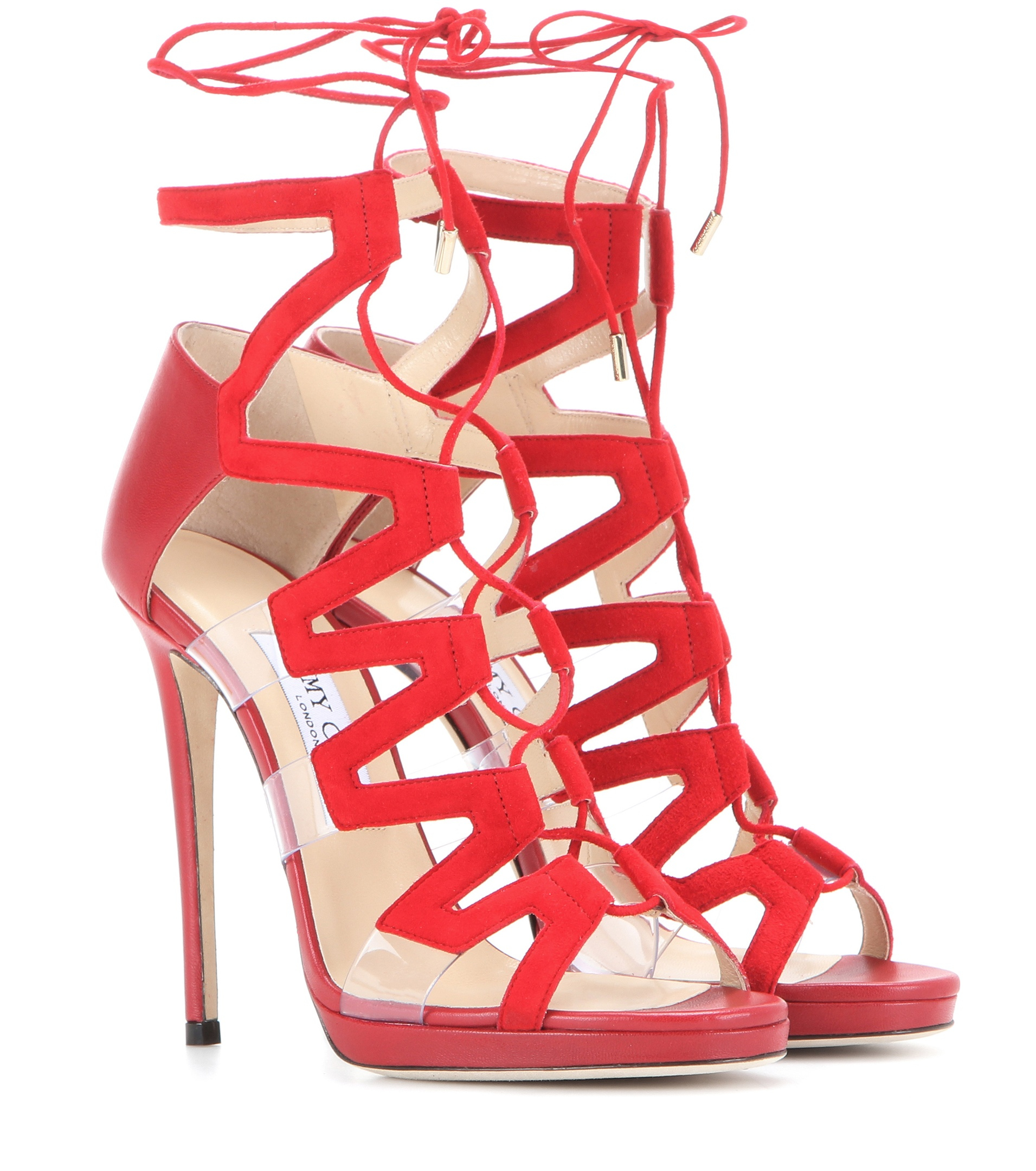 jimmy choo red sandals