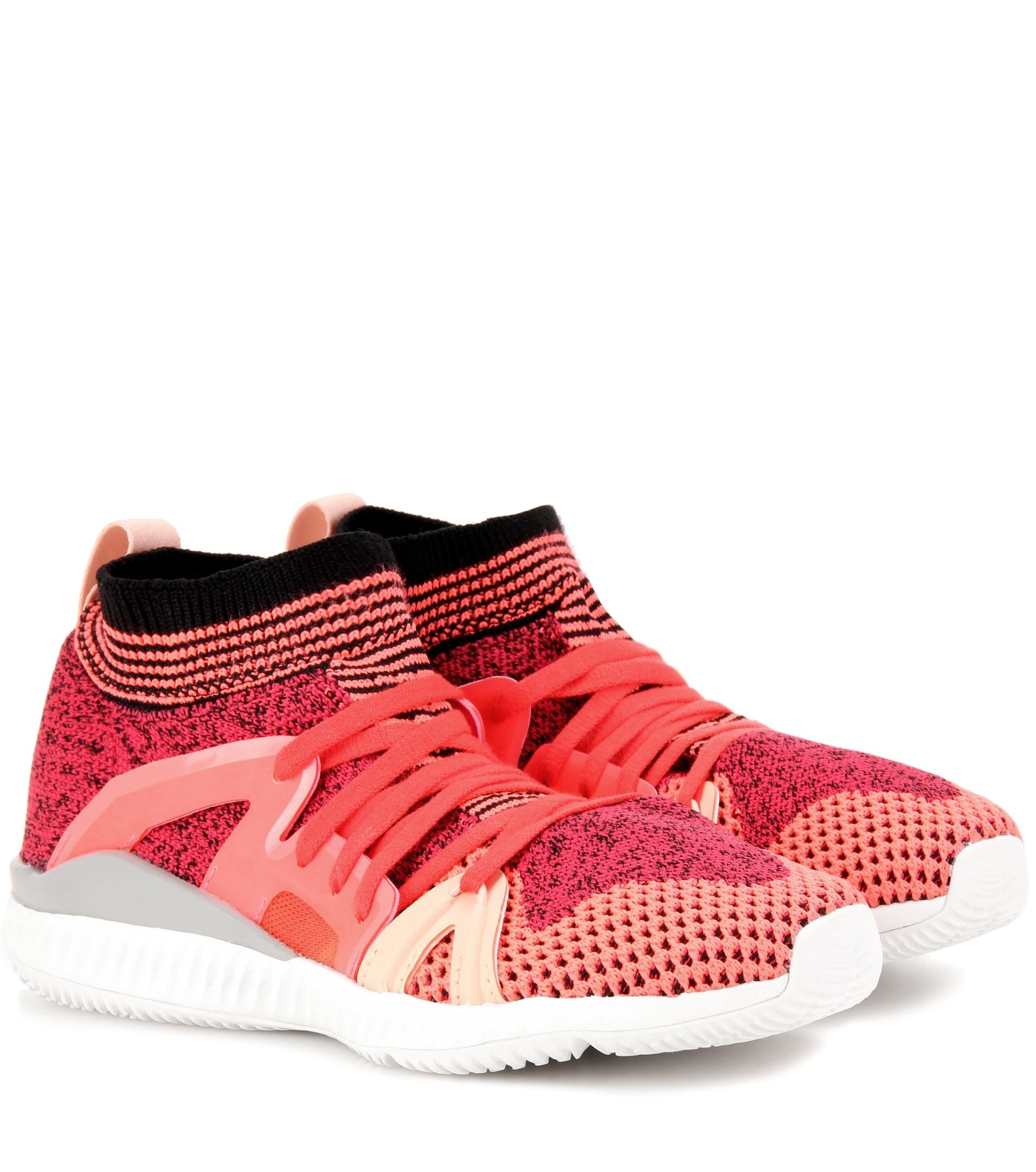 adidas By Stella McCartney Crazymove Bounce Fabric Sneakers in Pink - Lyst