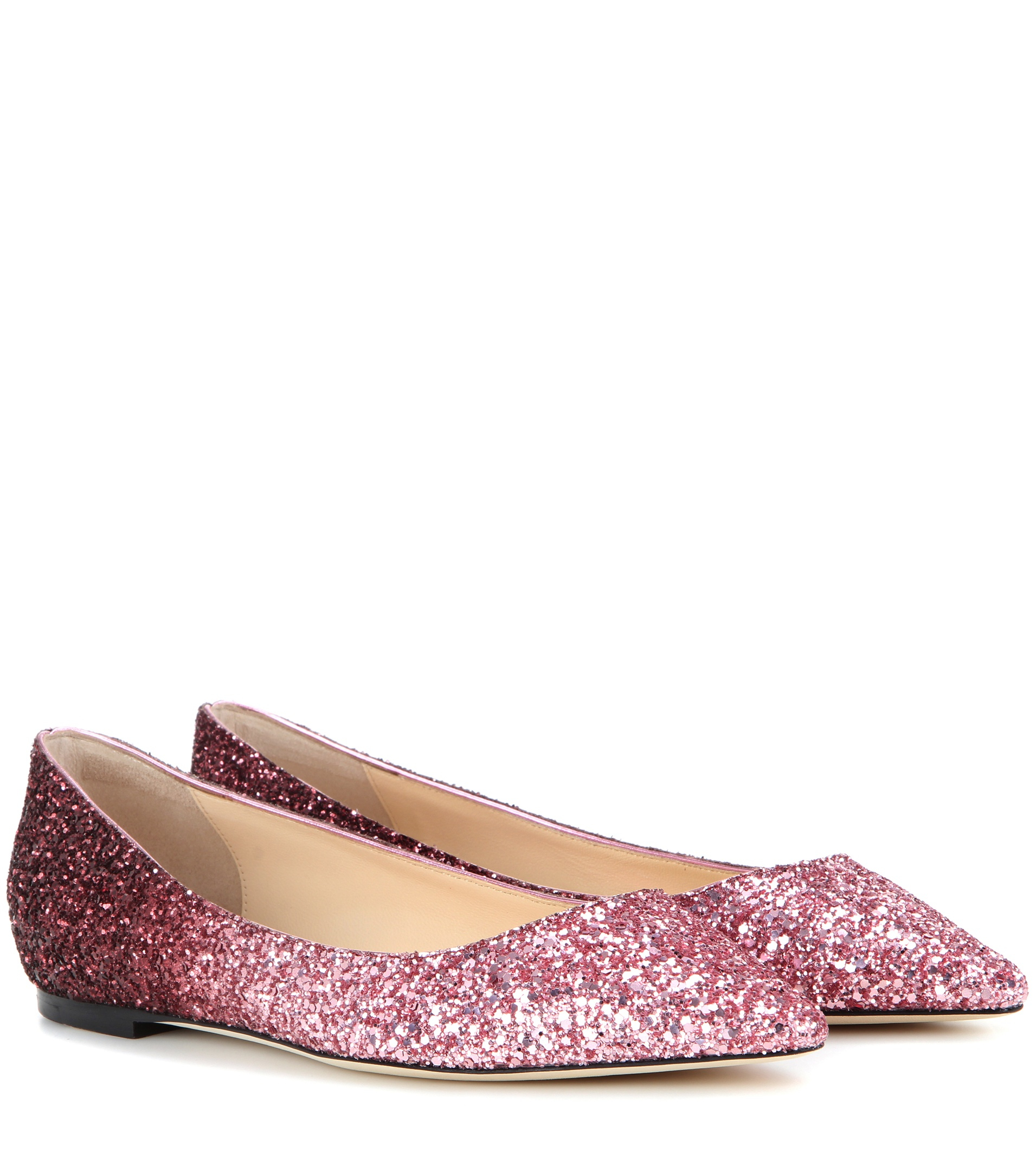 jimmy choo pink flats