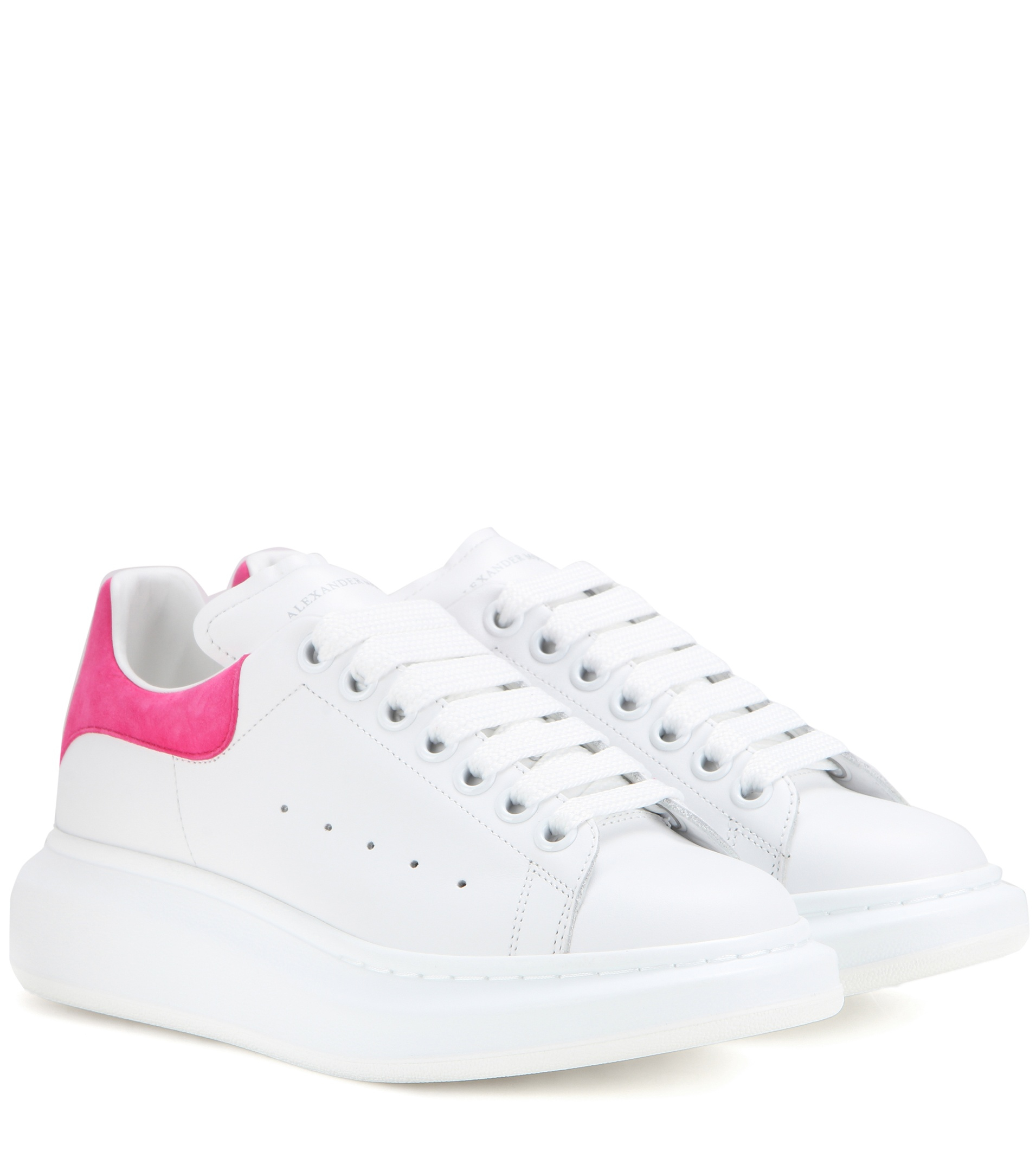 Lyst - Alexander McQueen Leather Sneakers in White