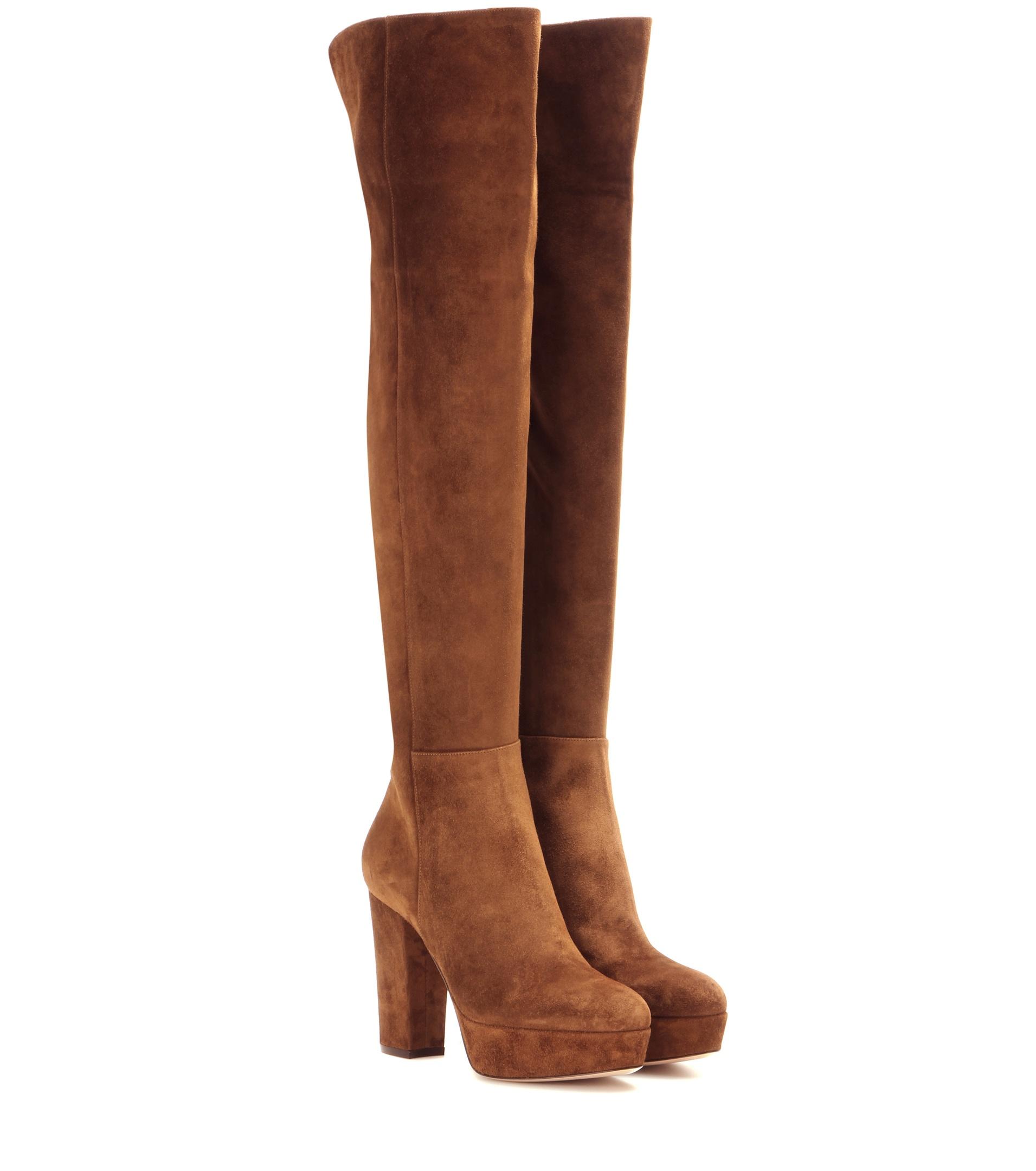 gianvito rossi over the knee suede boots