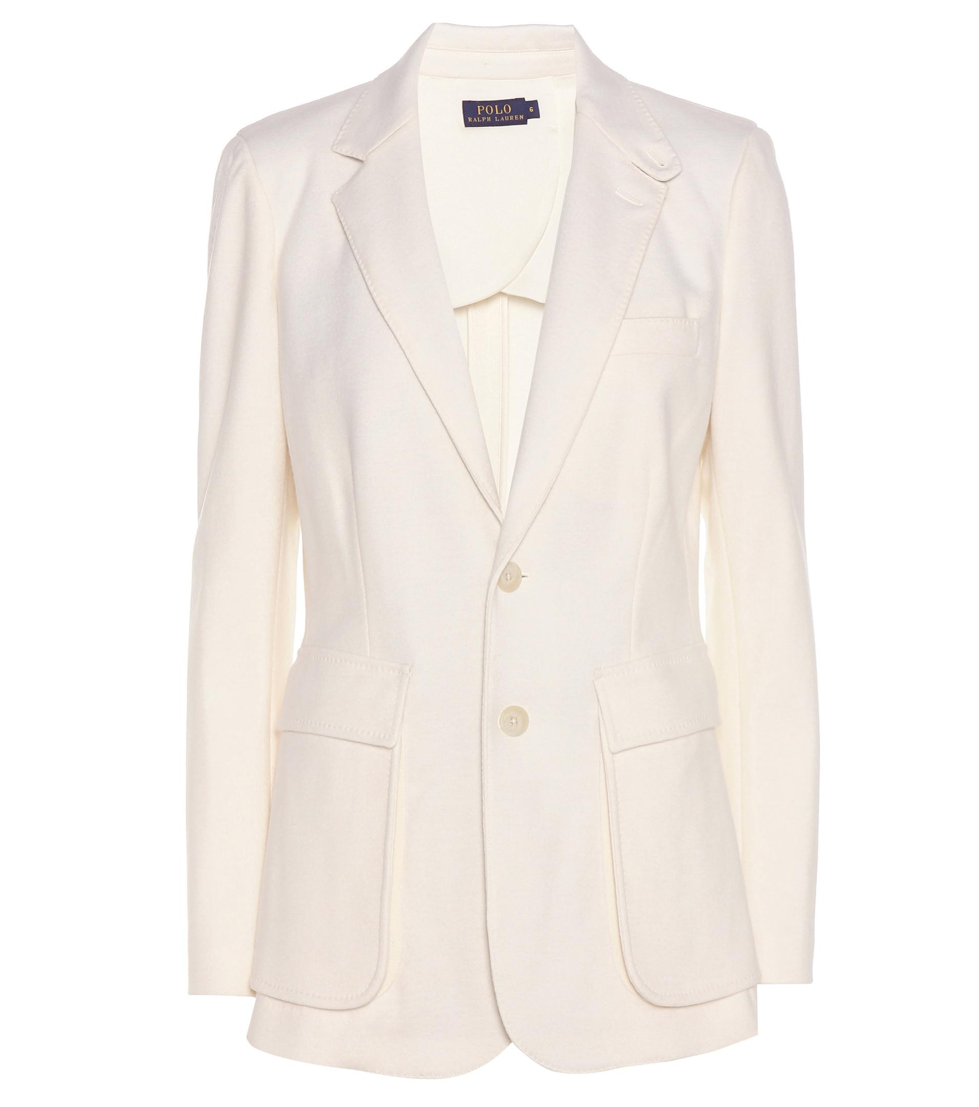 Polo ralph lauren Wool-blend Jacket in White | Lyst