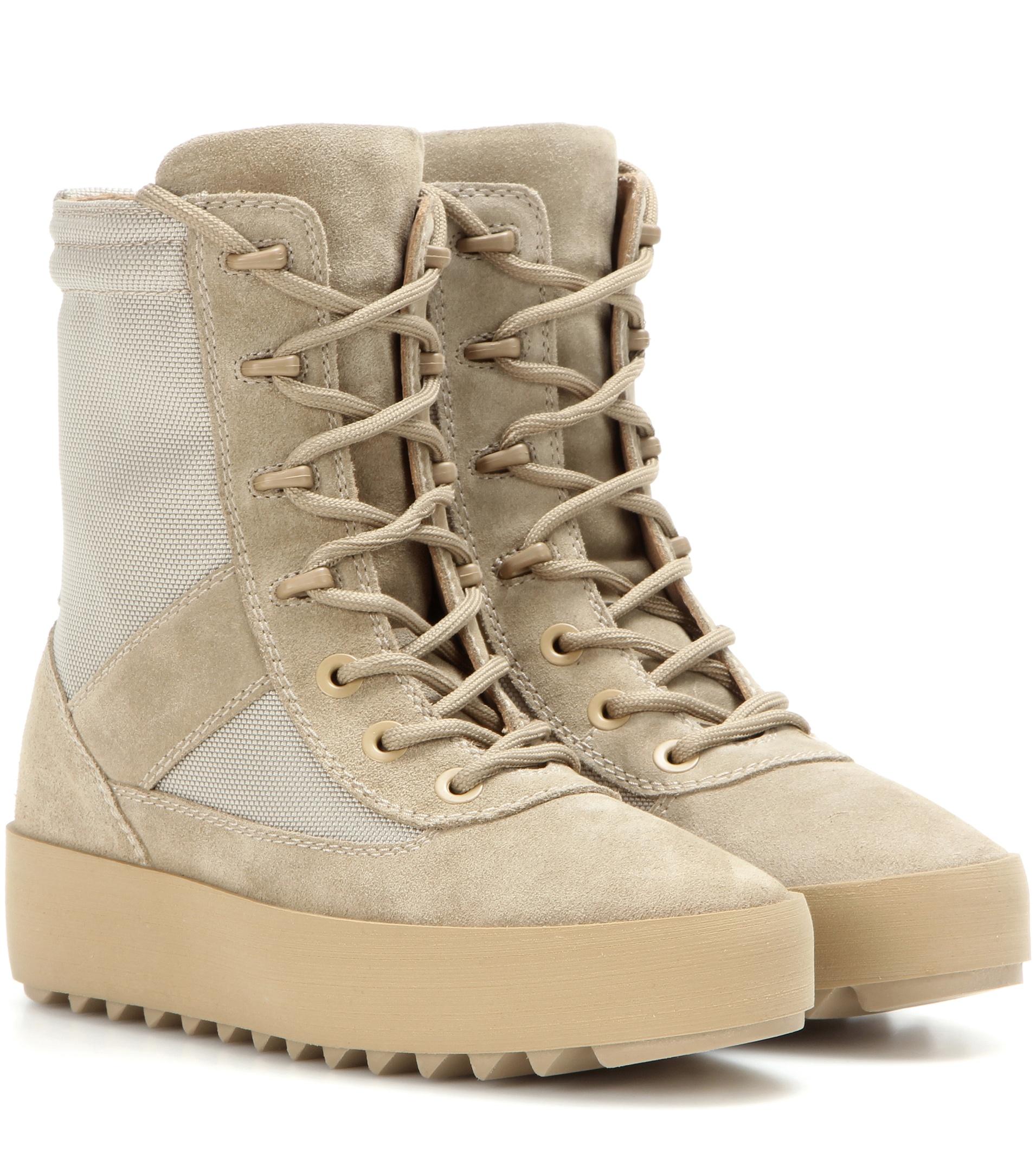 Yeezy Military Suede Ankle Boots in Beige (Natural) - Lyst
