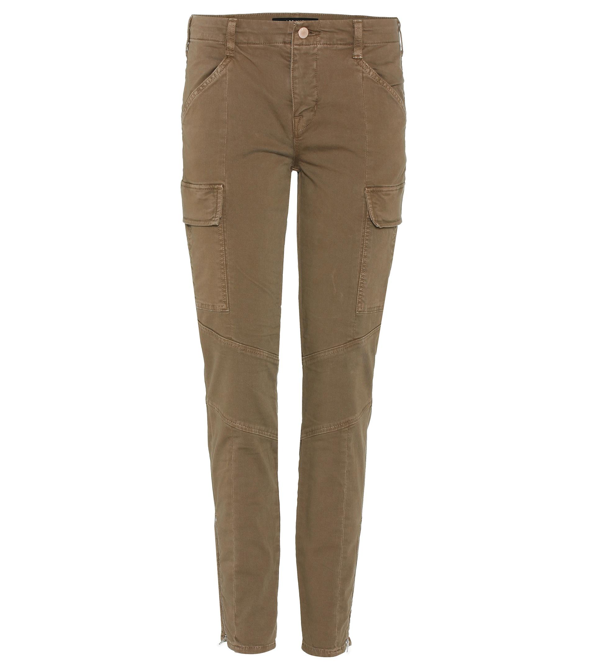 brown skinny cargo pants