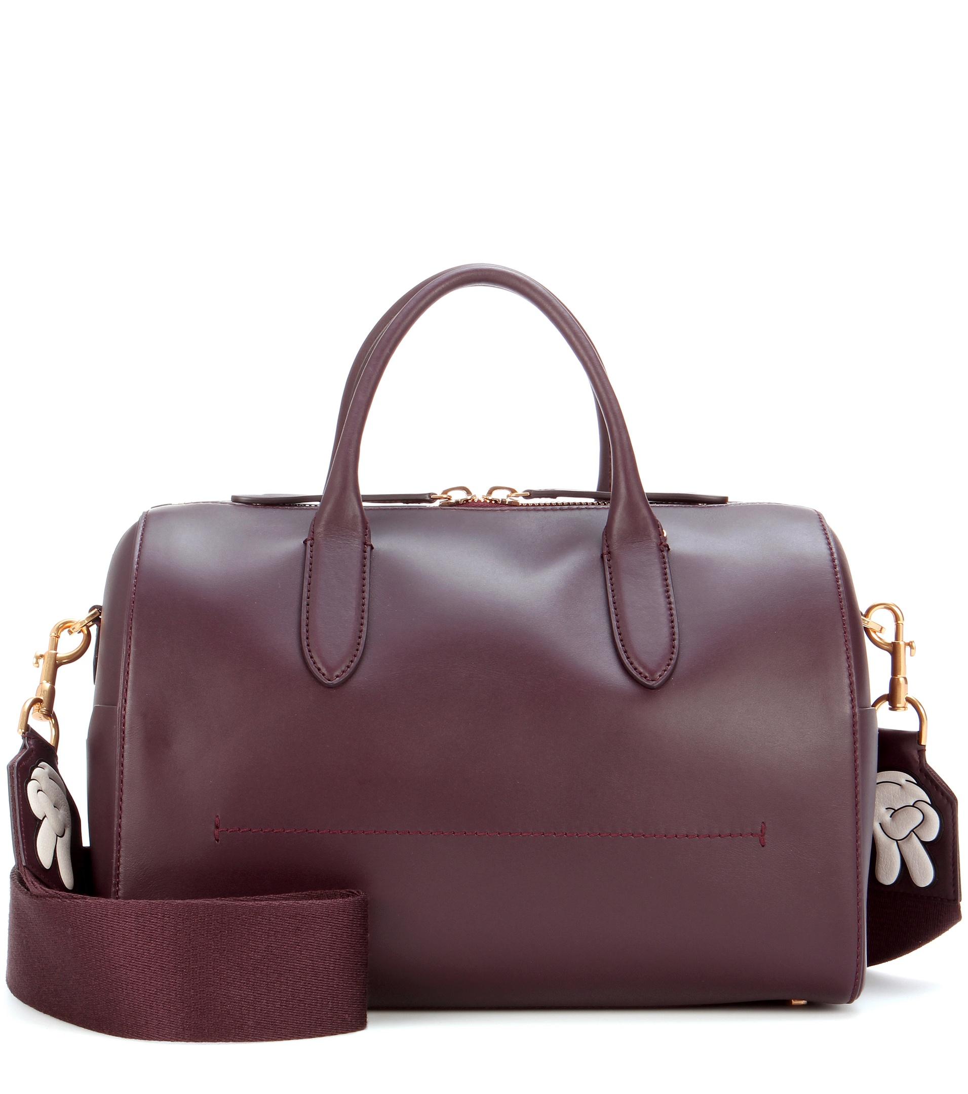 Anya hindmarch Vere Barrel Leather Barrel Bag in Red Lyst