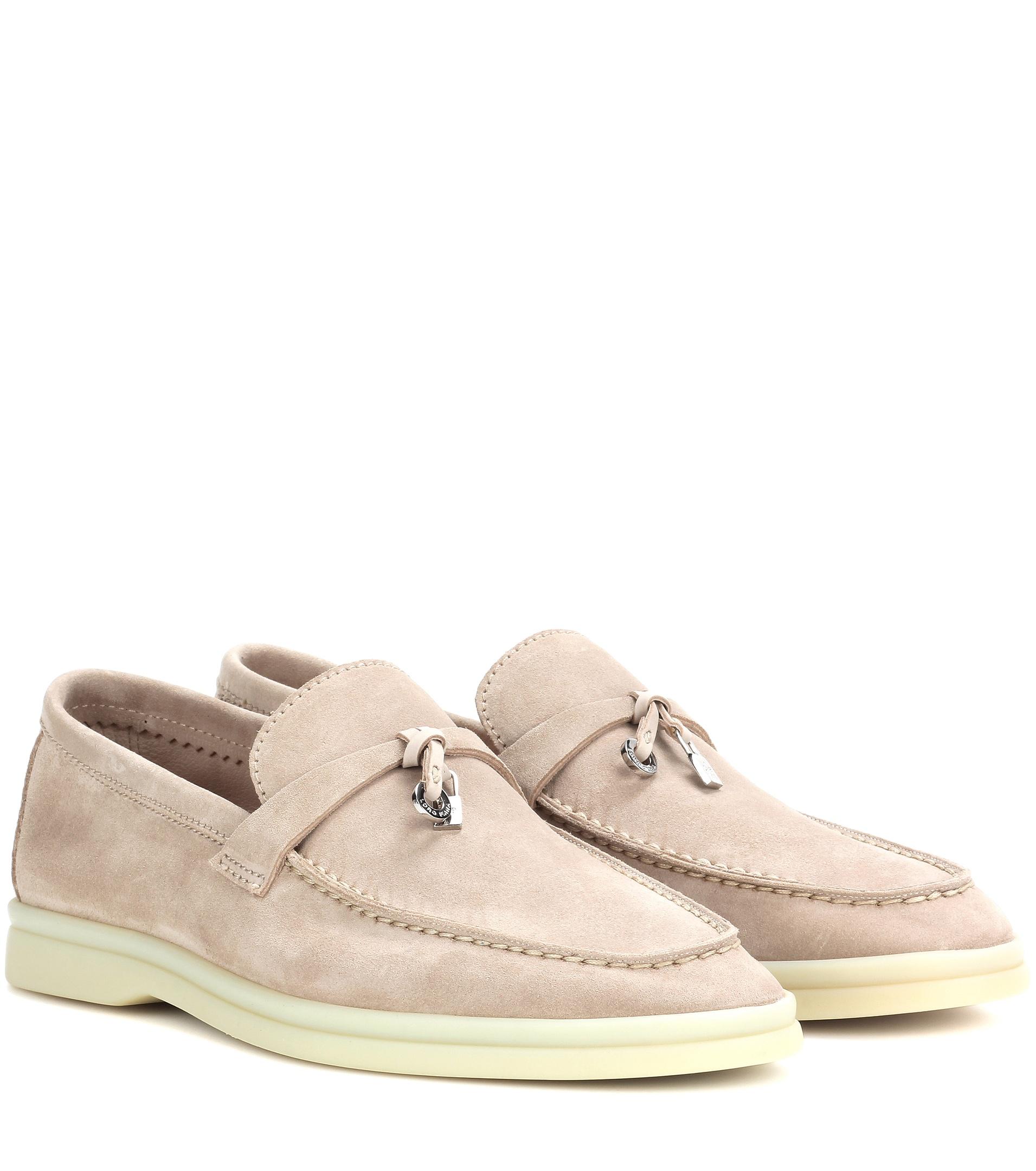 suede loafers in summer
