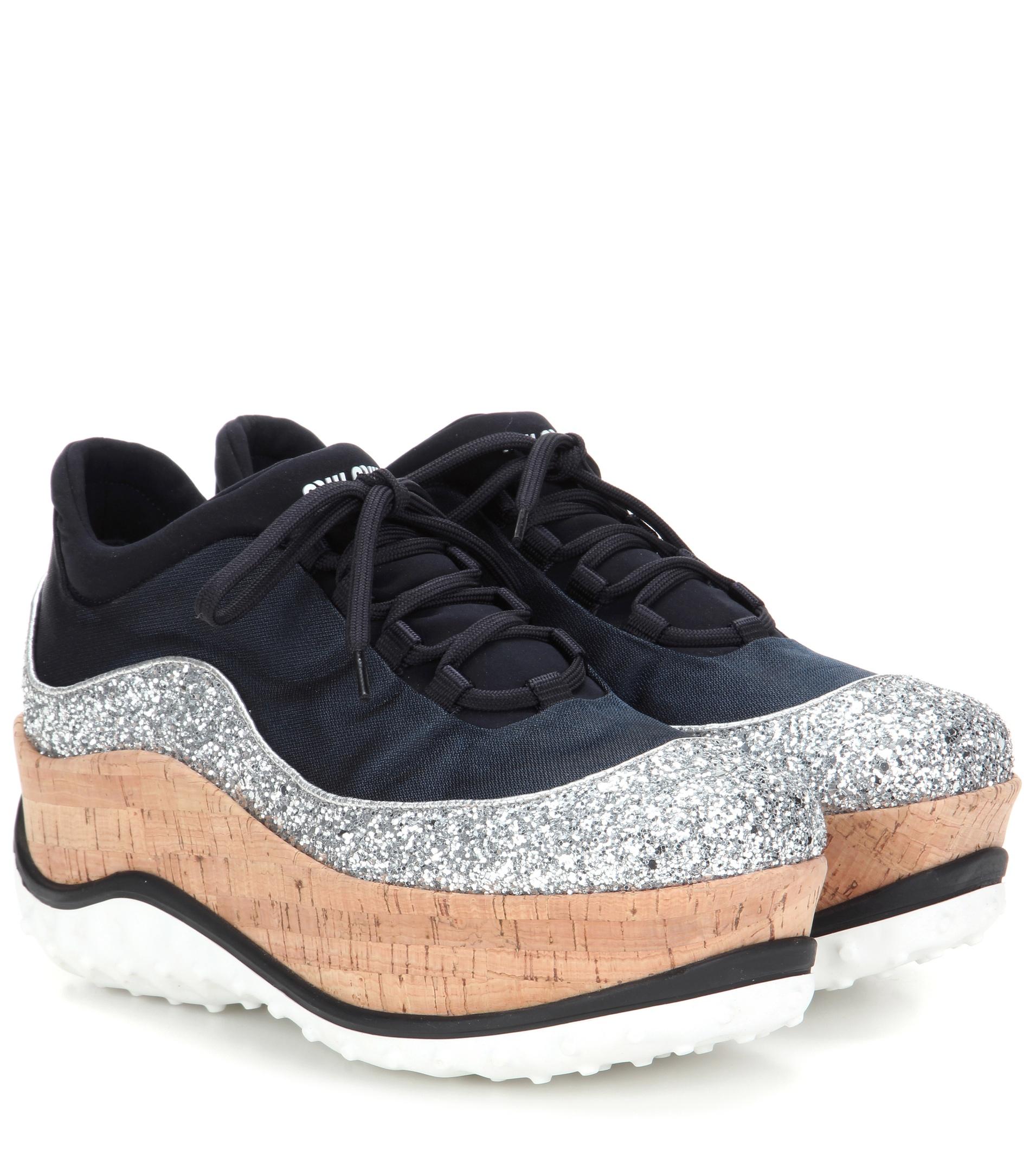 miu miu sparkle sneakers
