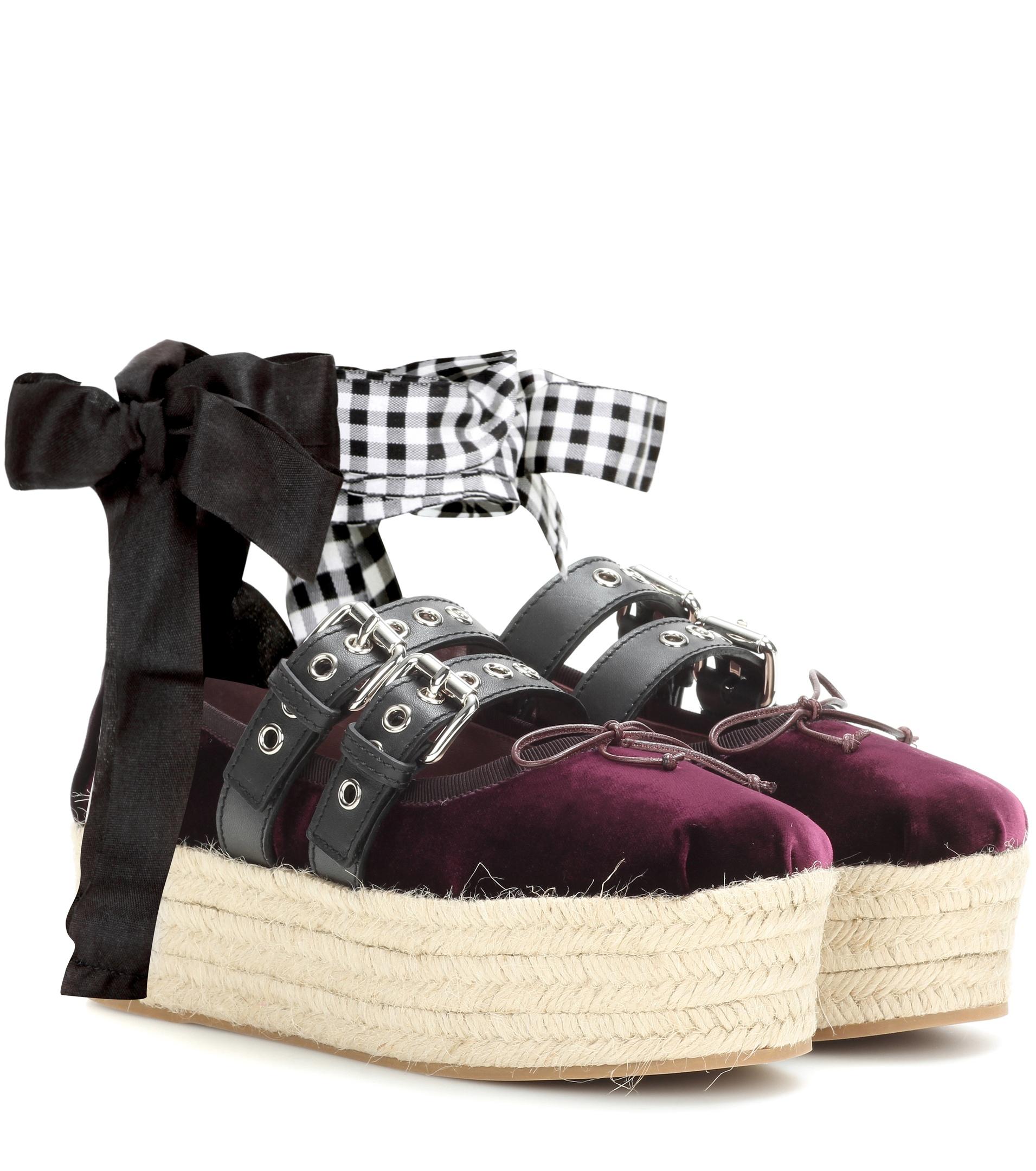 miu miu ballerina platform