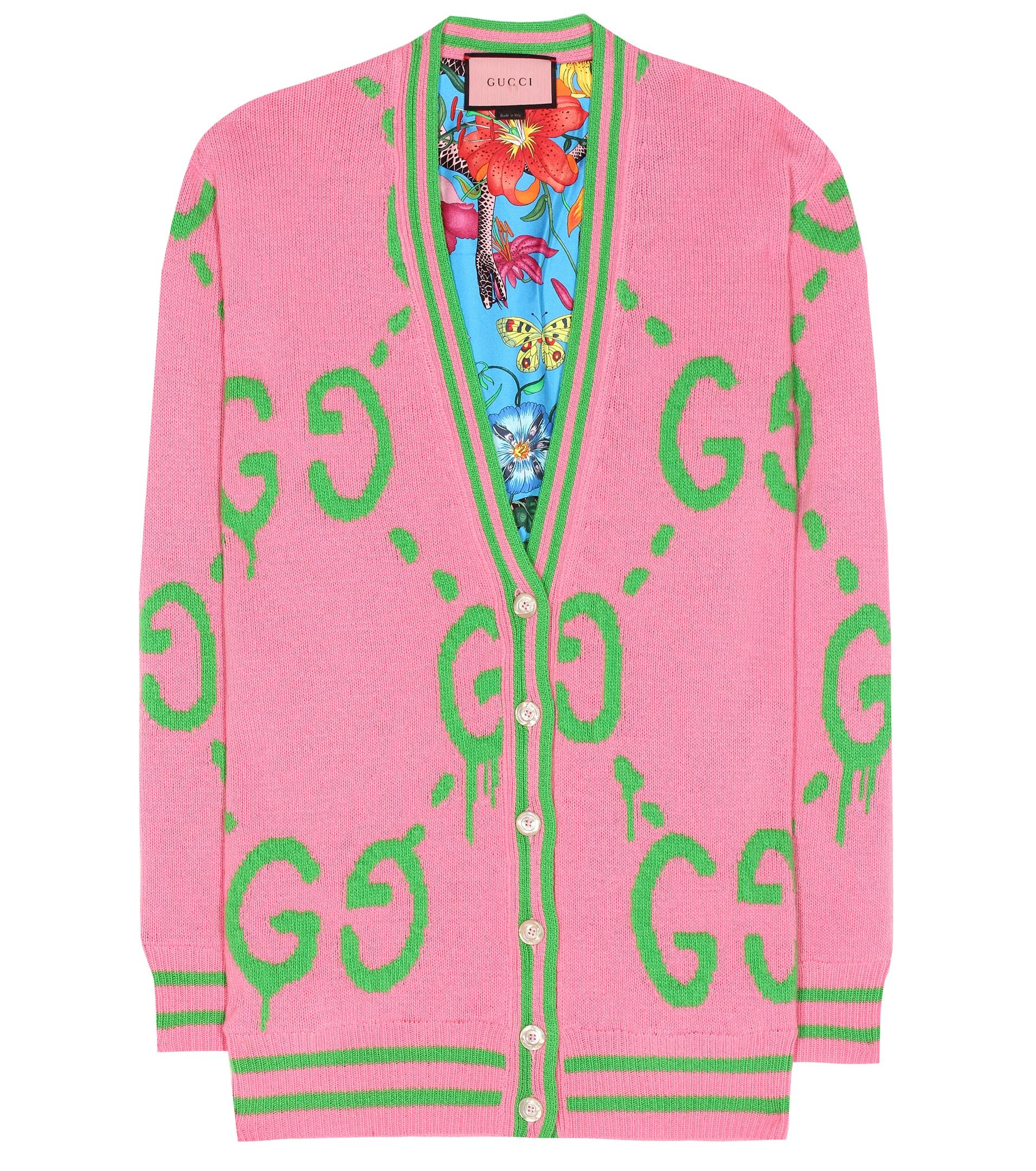 Gucci cardigan pink online