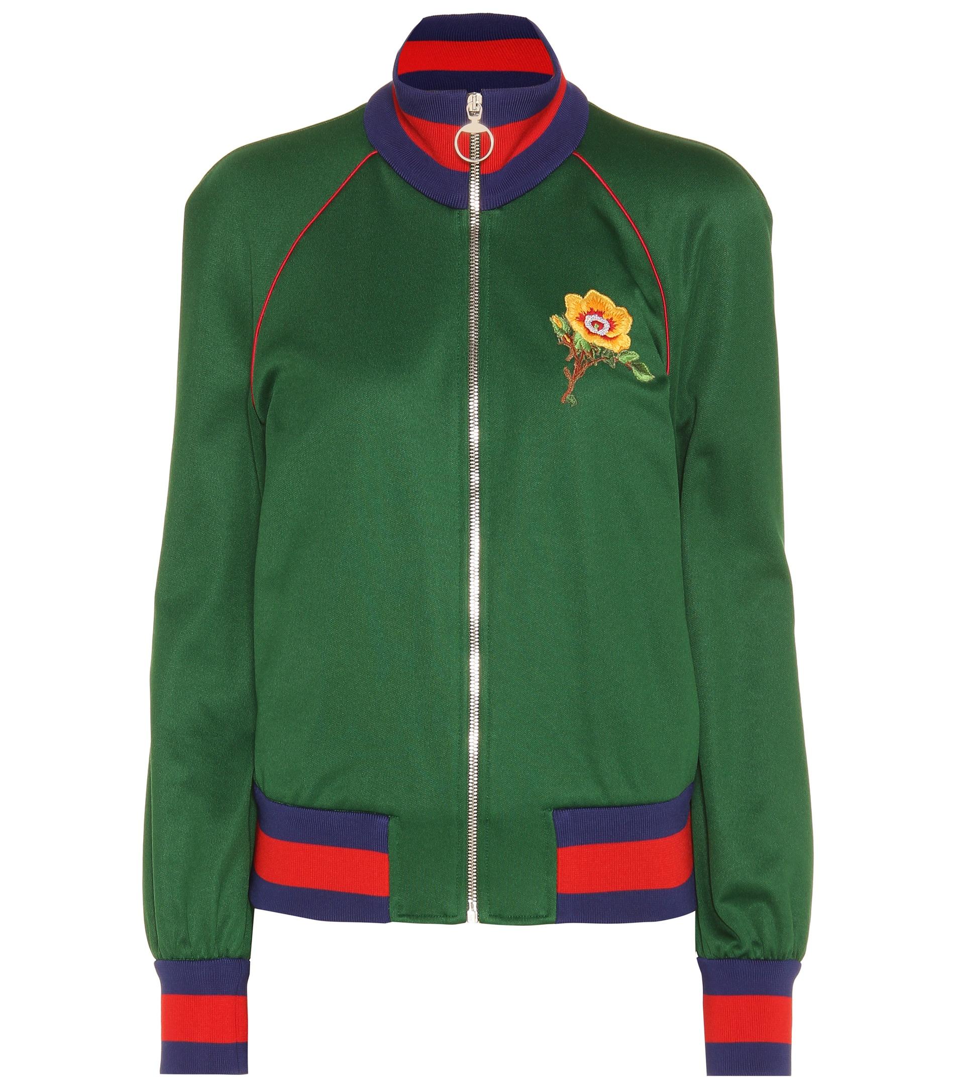 Gucci Cottonblend Track Jacket in Green Lyst