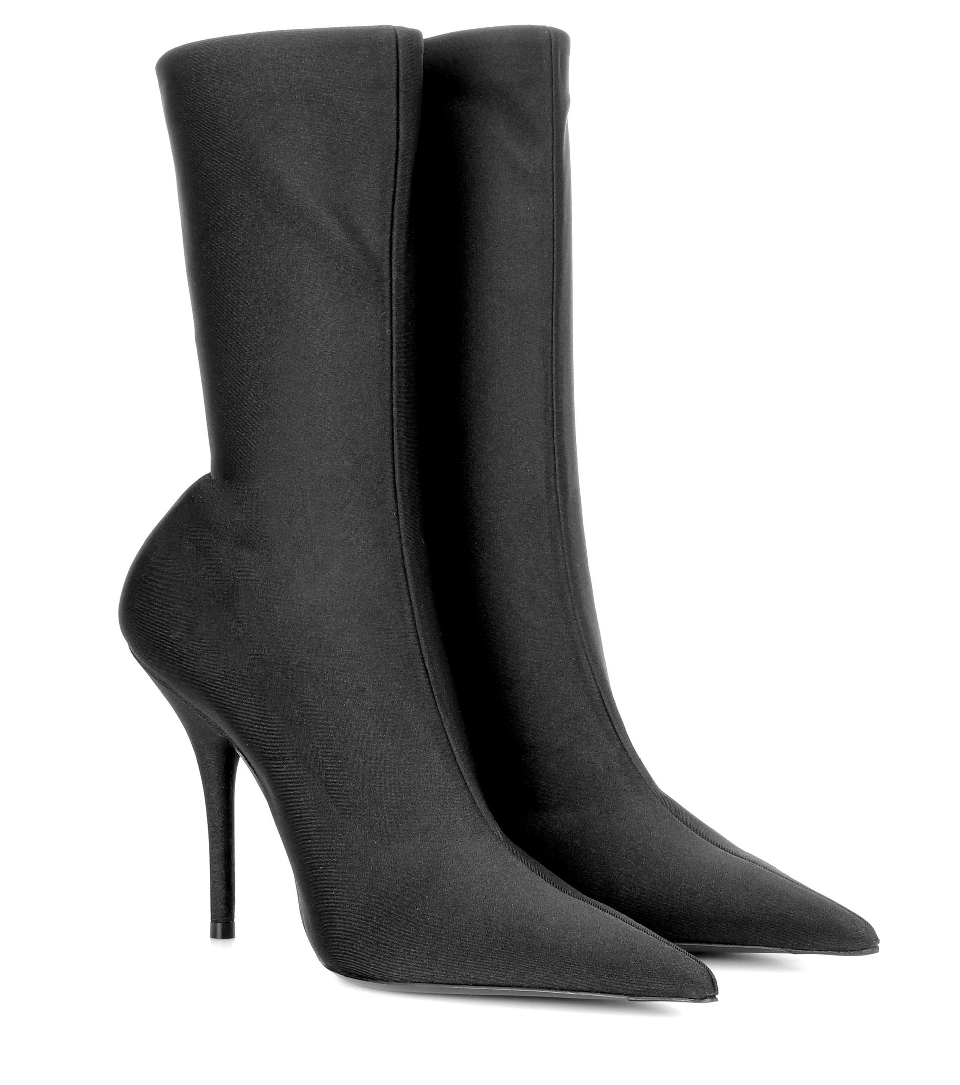 Balenciaga Knife Ankle Boots in Black - Lyst
