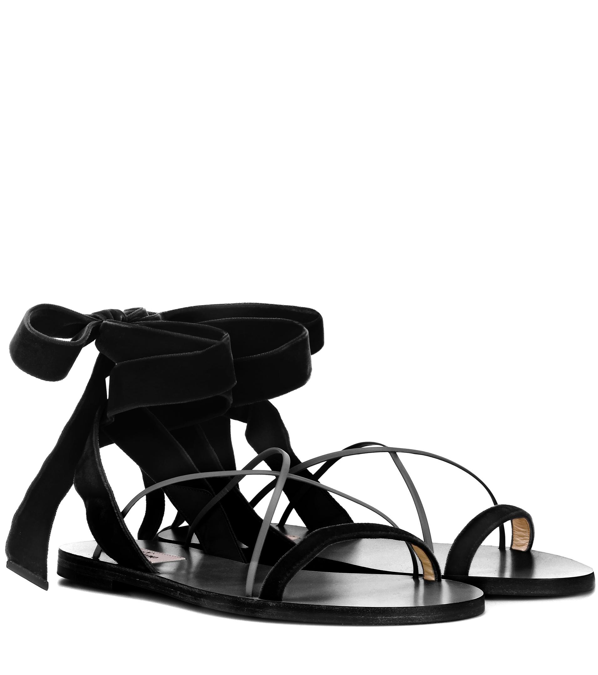 valentino garavani velvet sandals