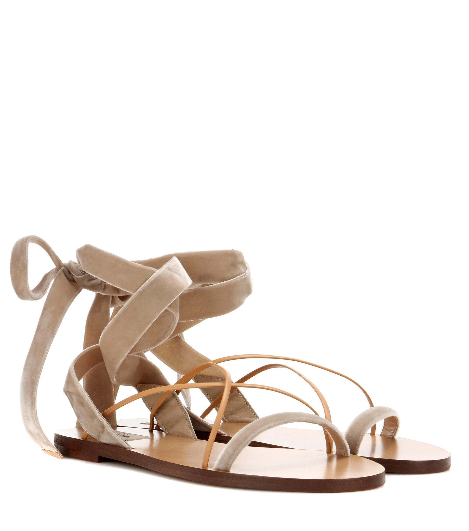 valentino garavani velvet sandals