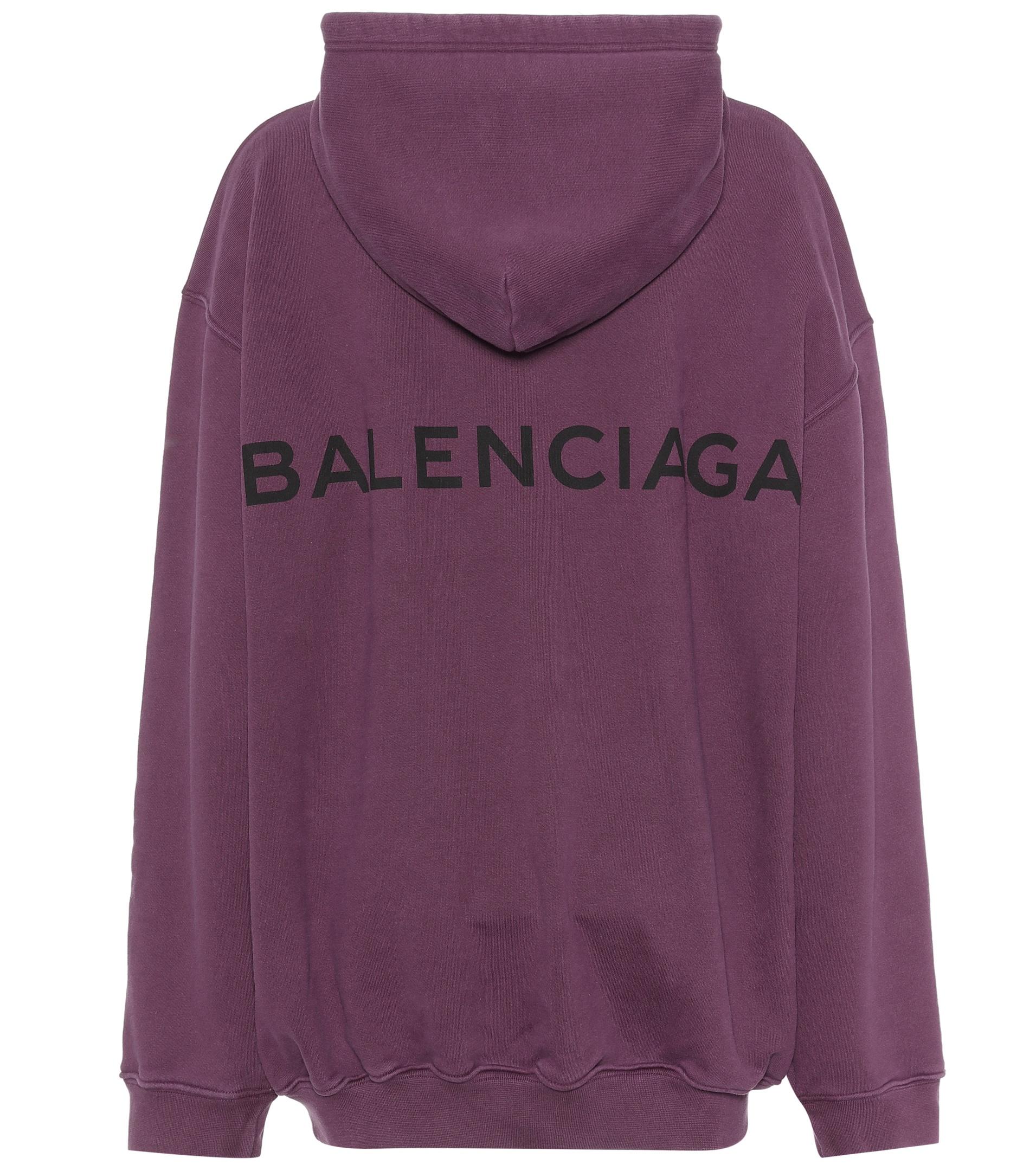 purple balenciaga hoodie