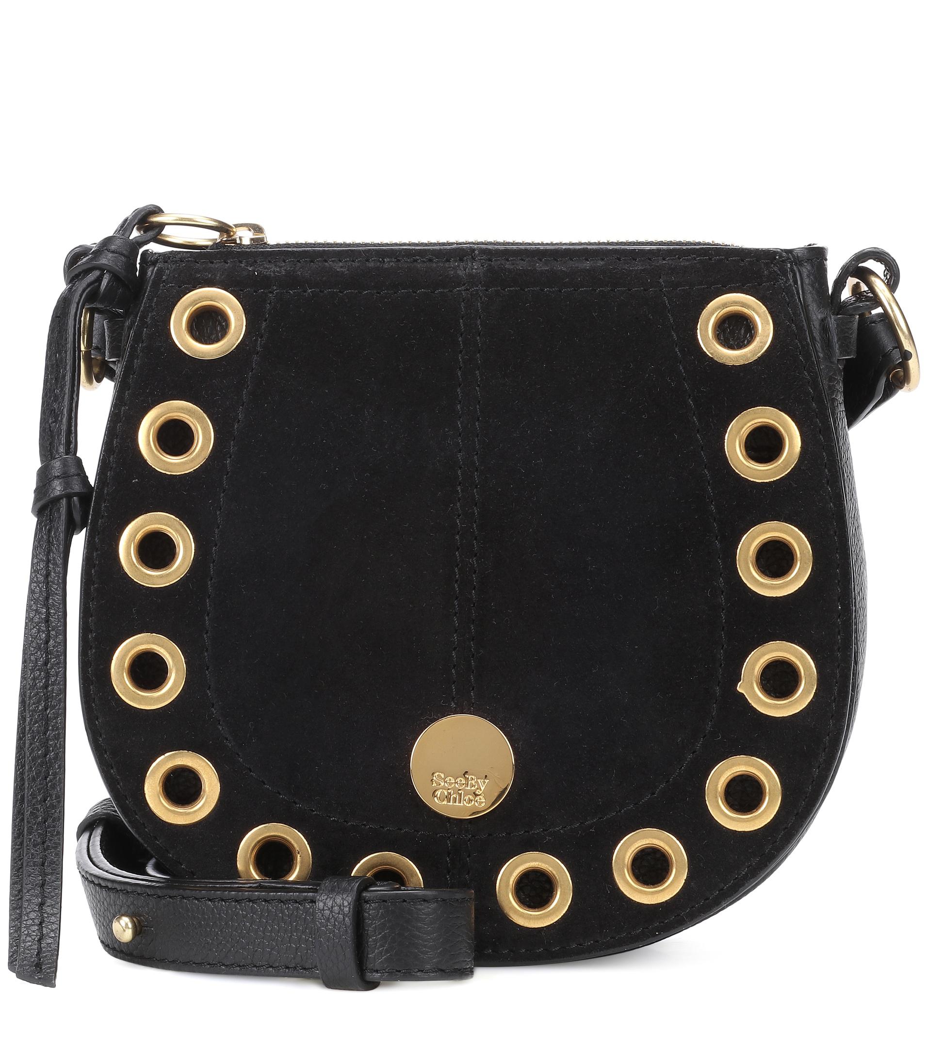 See By Chloé Kriss Mini Hobo Bag In Black Grained Calfskin And 