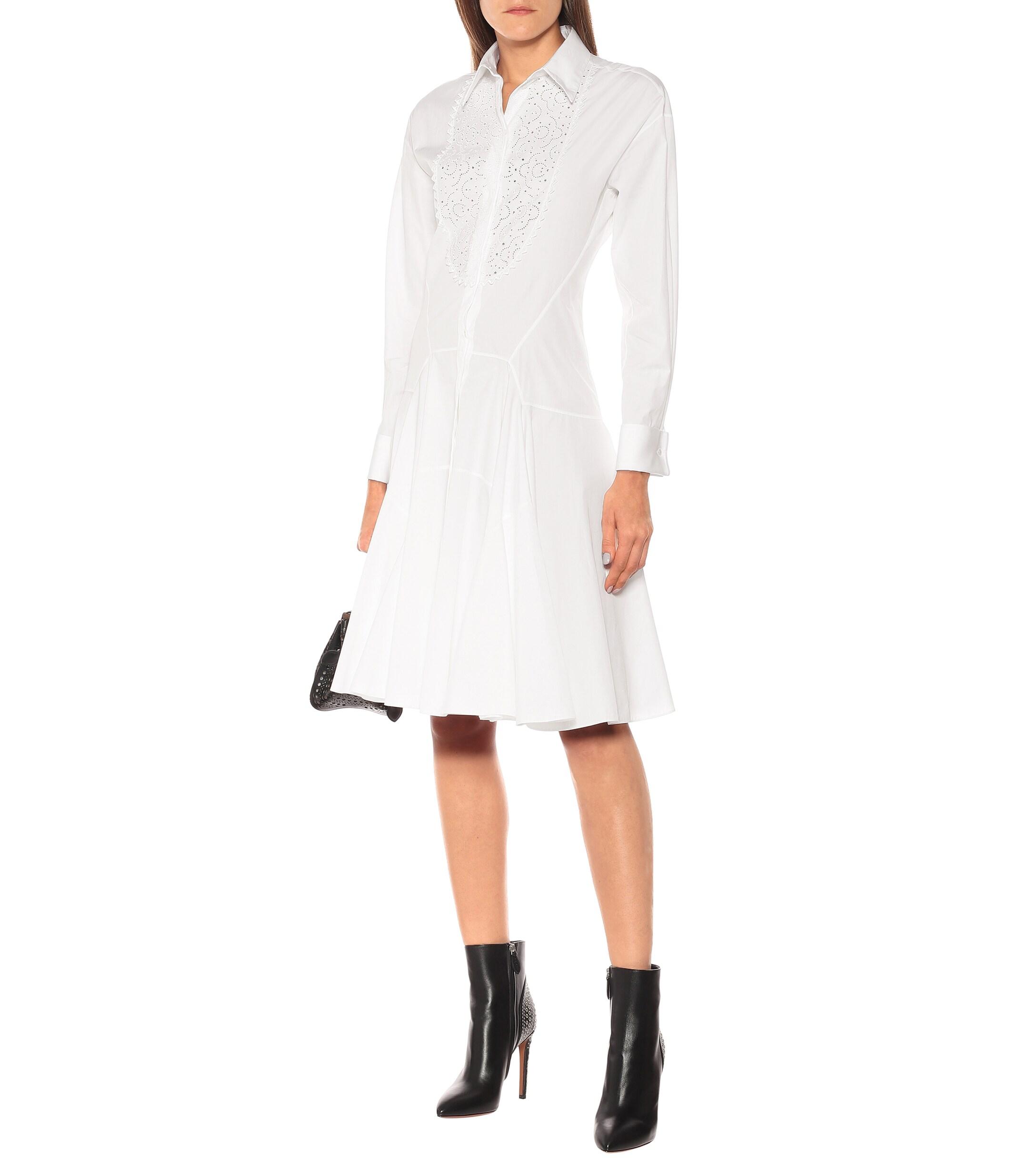 お年玉セール特価 限定1 関税込 Alaia Cotton Midi Shirt Dress ワンピース 色 サイズを選択 白 Cerpsw Edu Uy