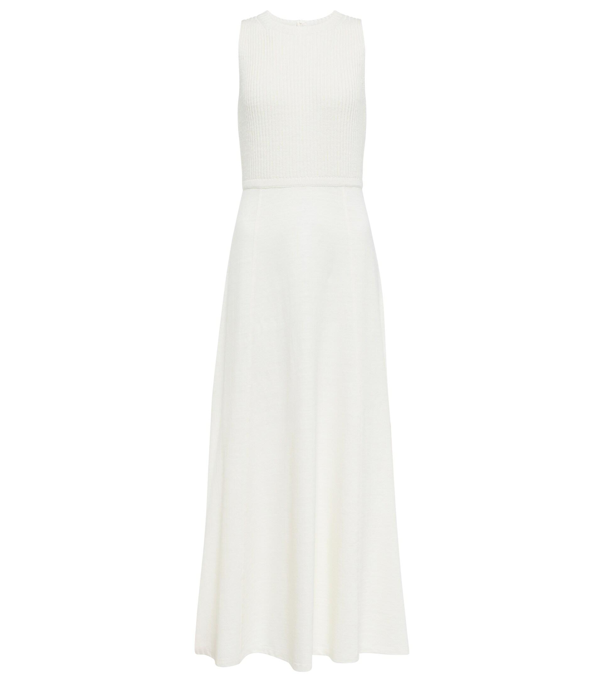 Max Mara Torino Linen-blend Maxi Dress in White | Lyst