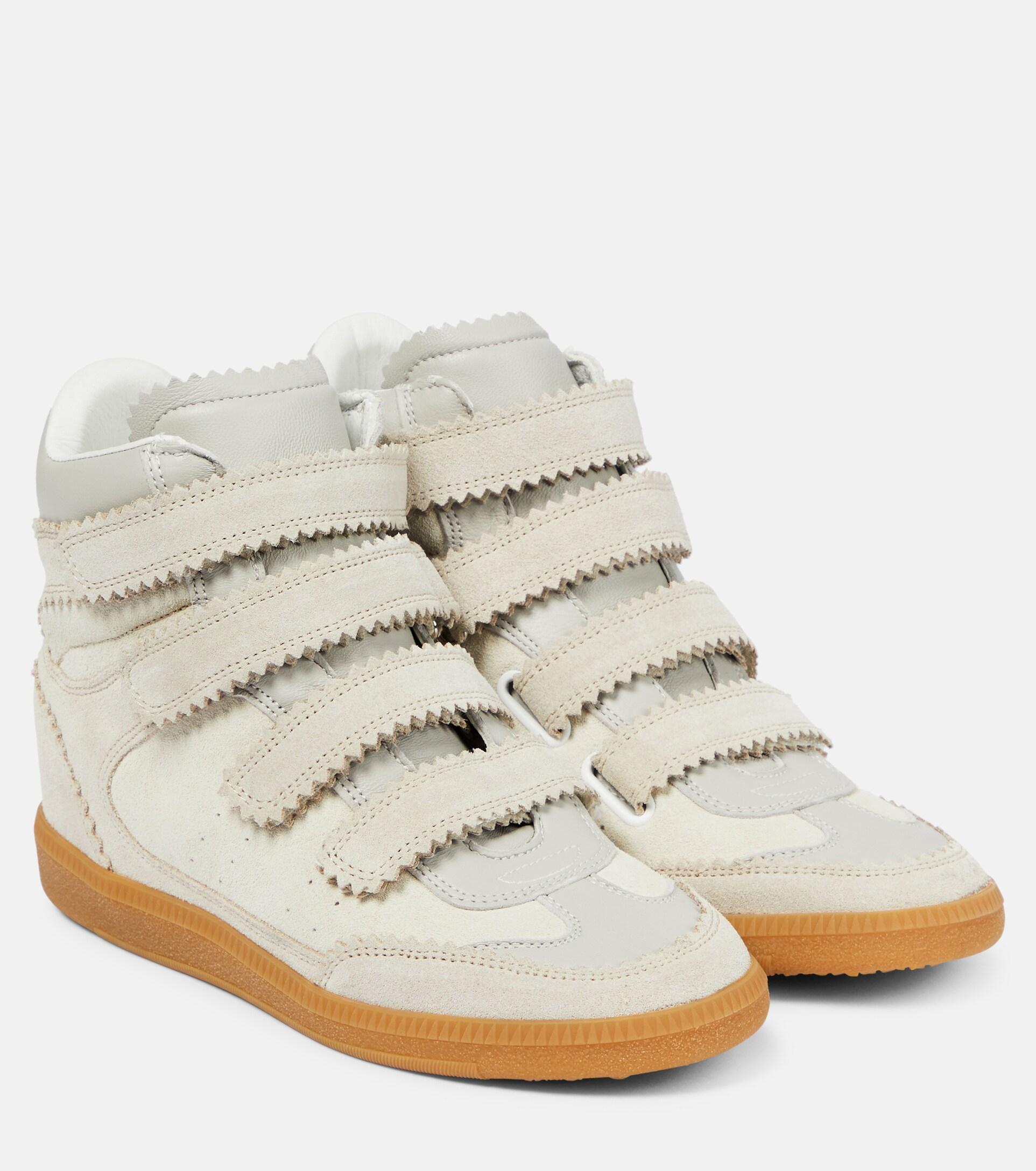Bilsy Suede High-top Sneakers in White |