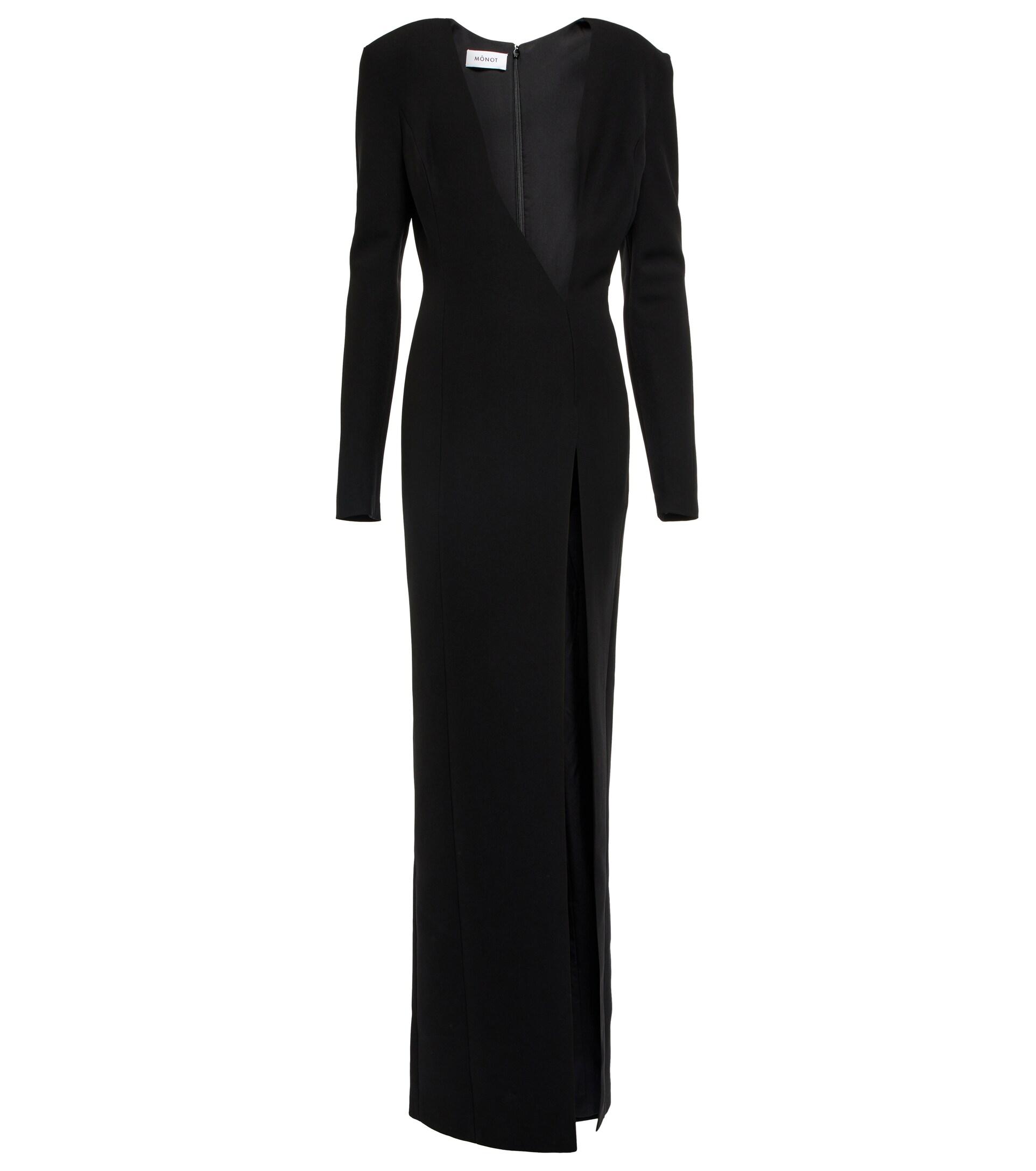Monot Asymmetric Gown in Black | Lyst
