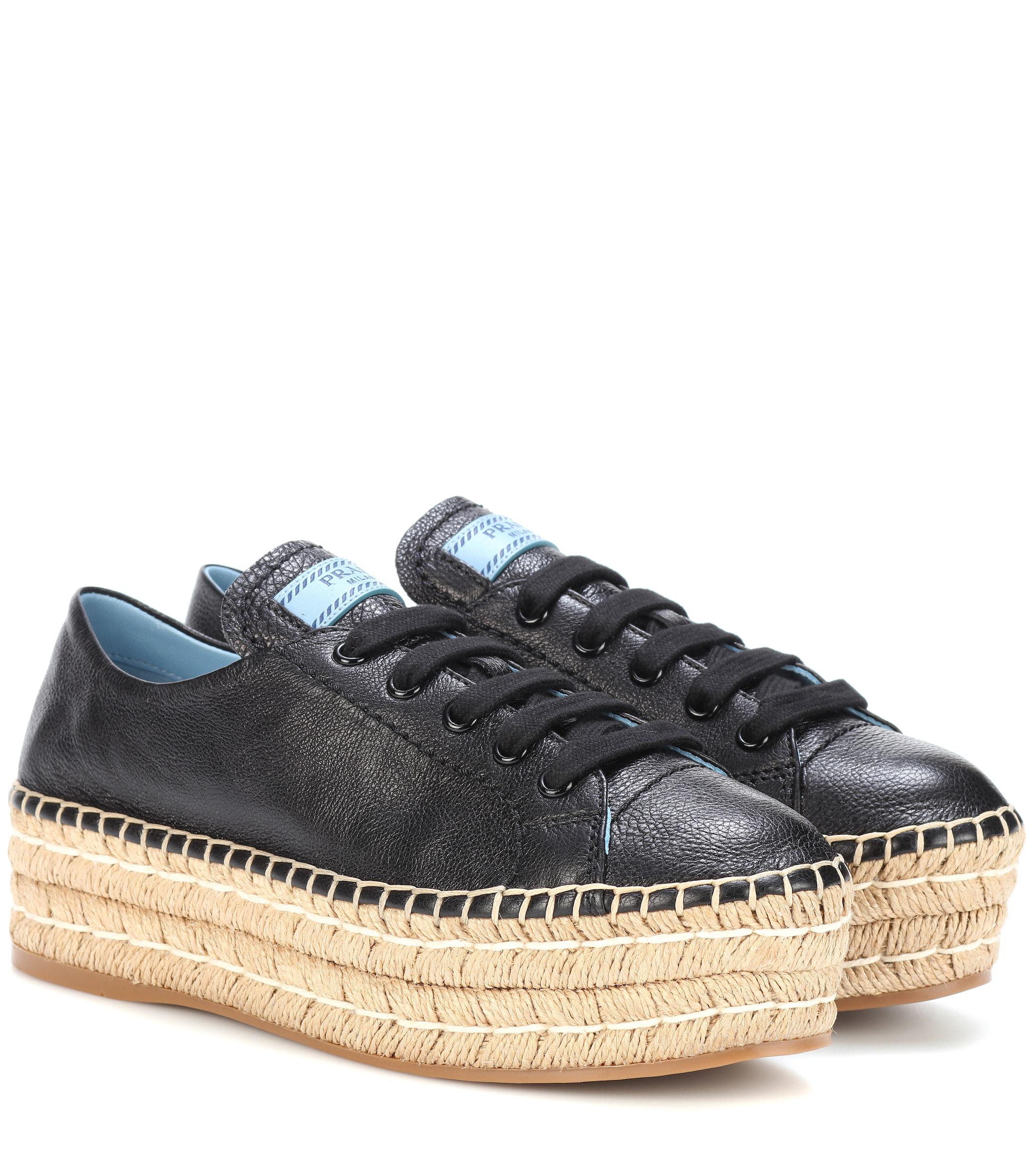 prada platform sole sneakers