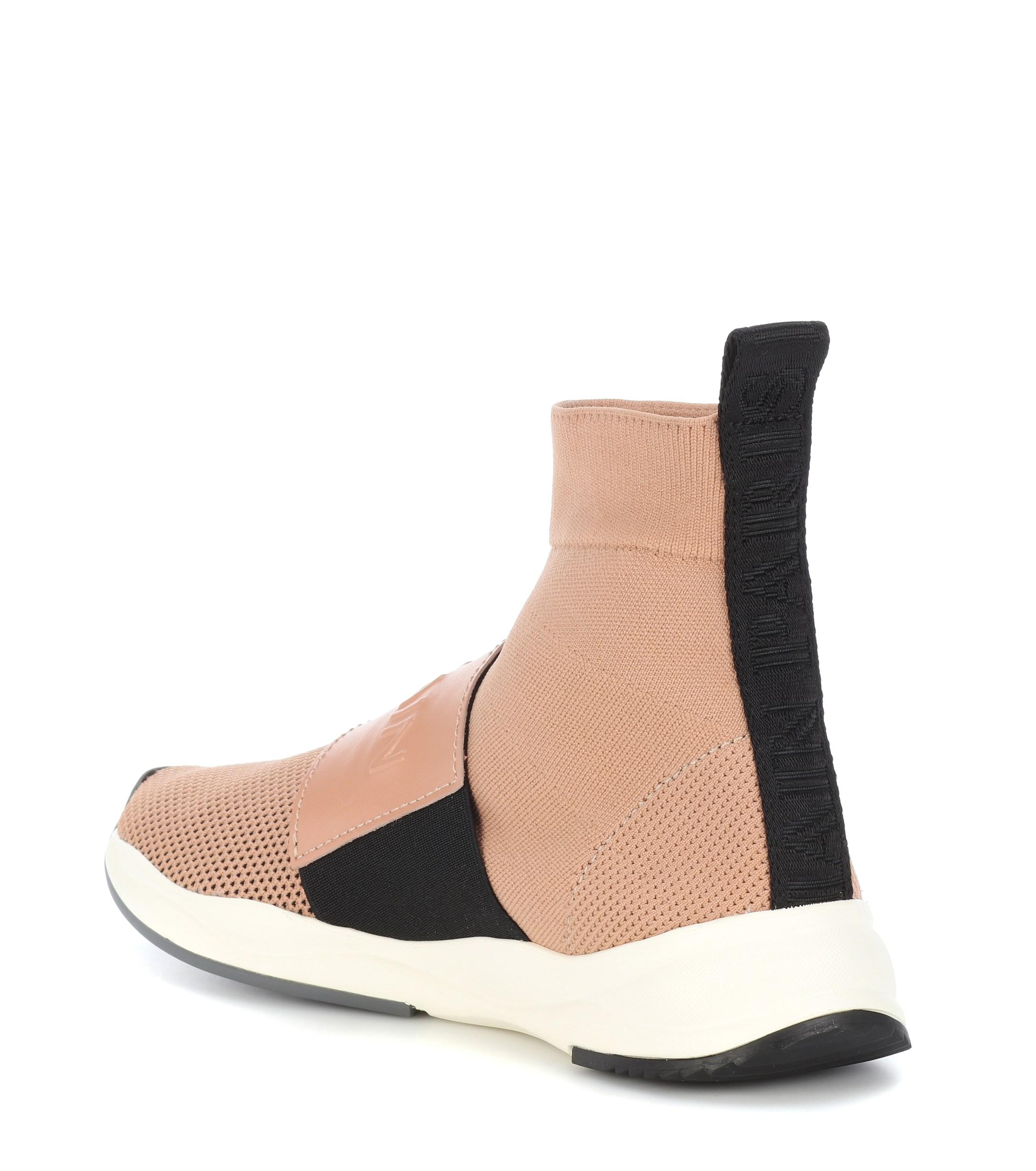 balmain knit sneakers