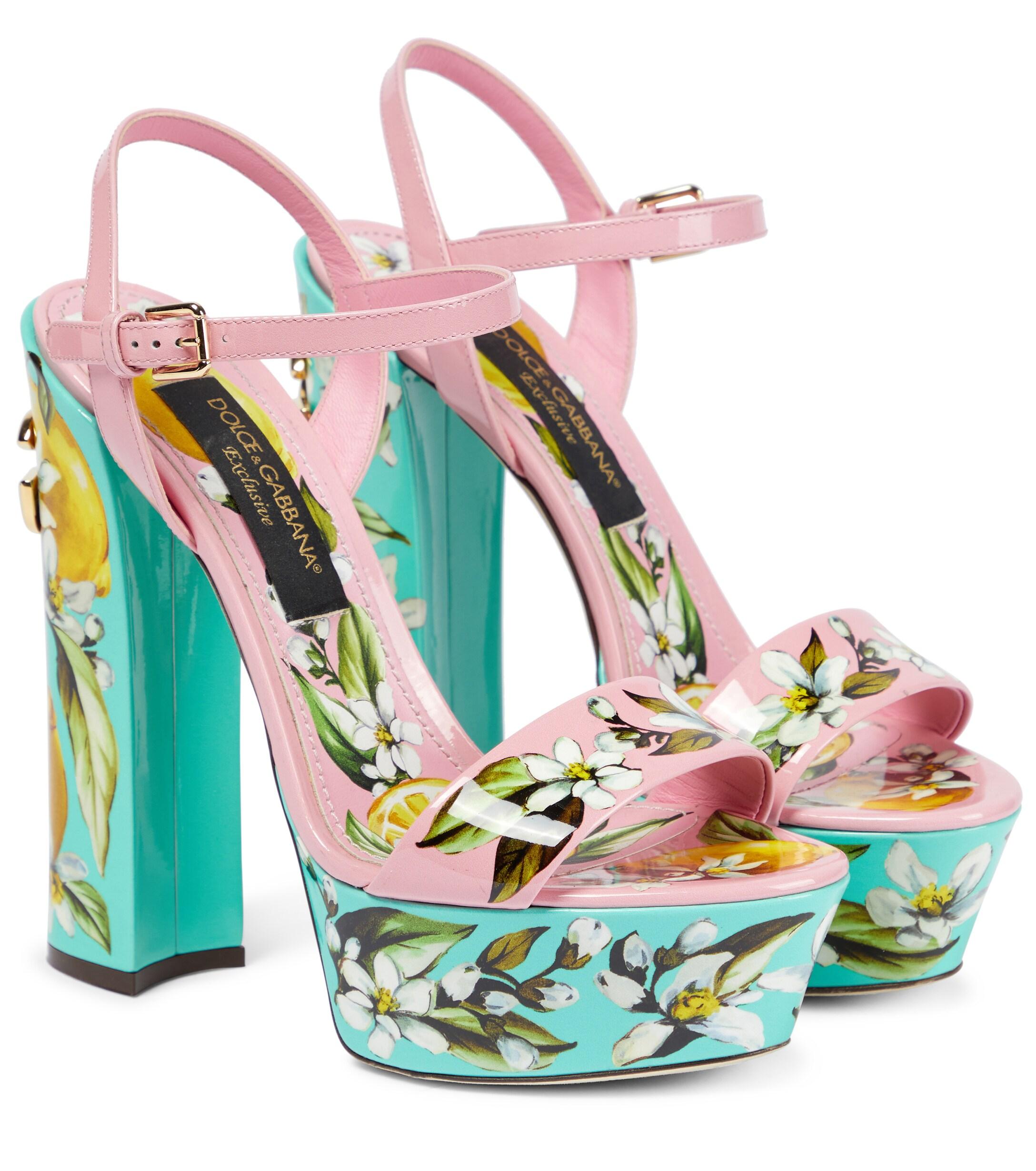 Dolce & Gabbana Exclusive To Mytheresa – Keira Leather Platform Sandals |  Lyst Canada