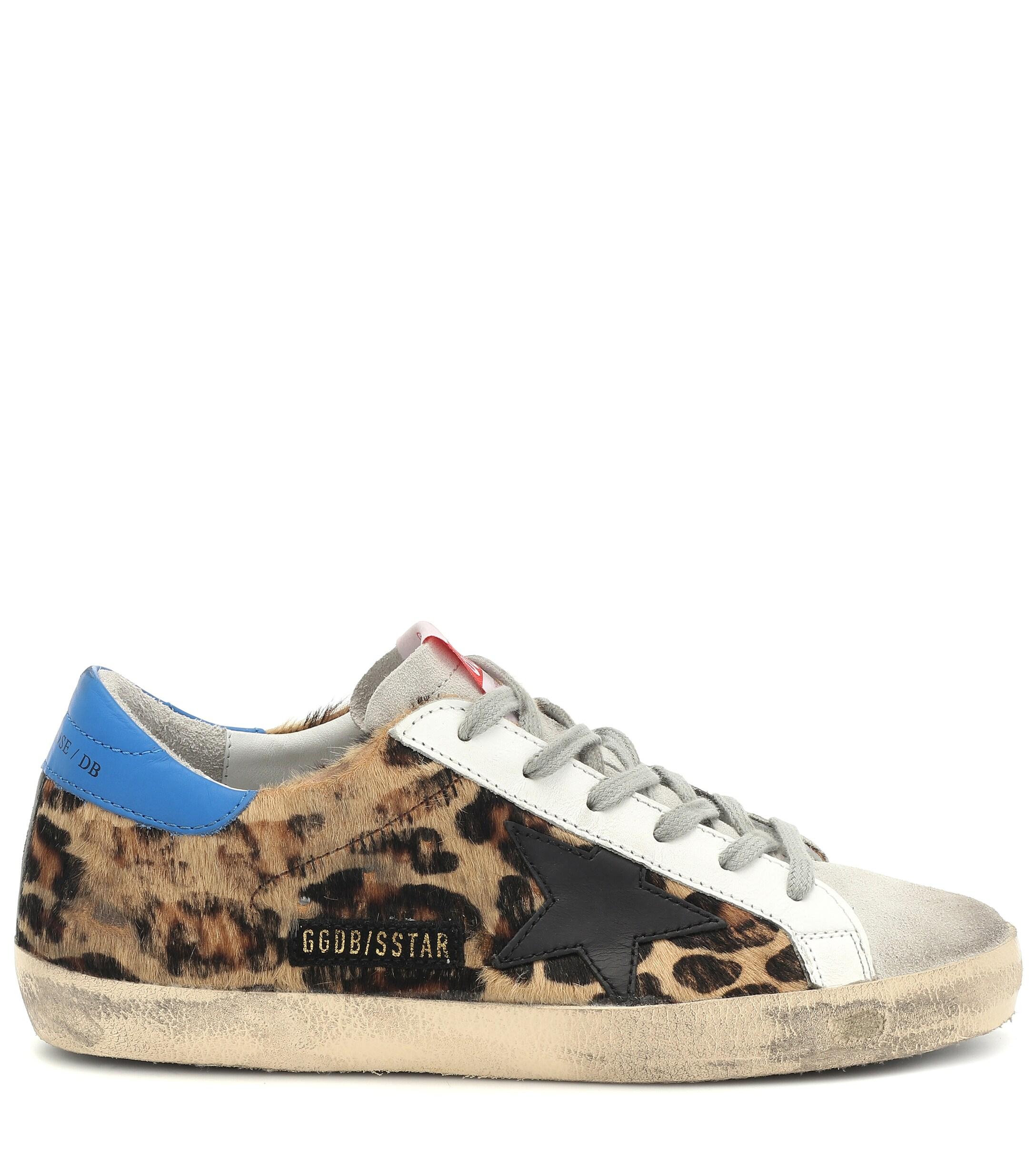 Golden Goose Deluxe Brand Goose Superstar Leopard Sneakers - Lyst