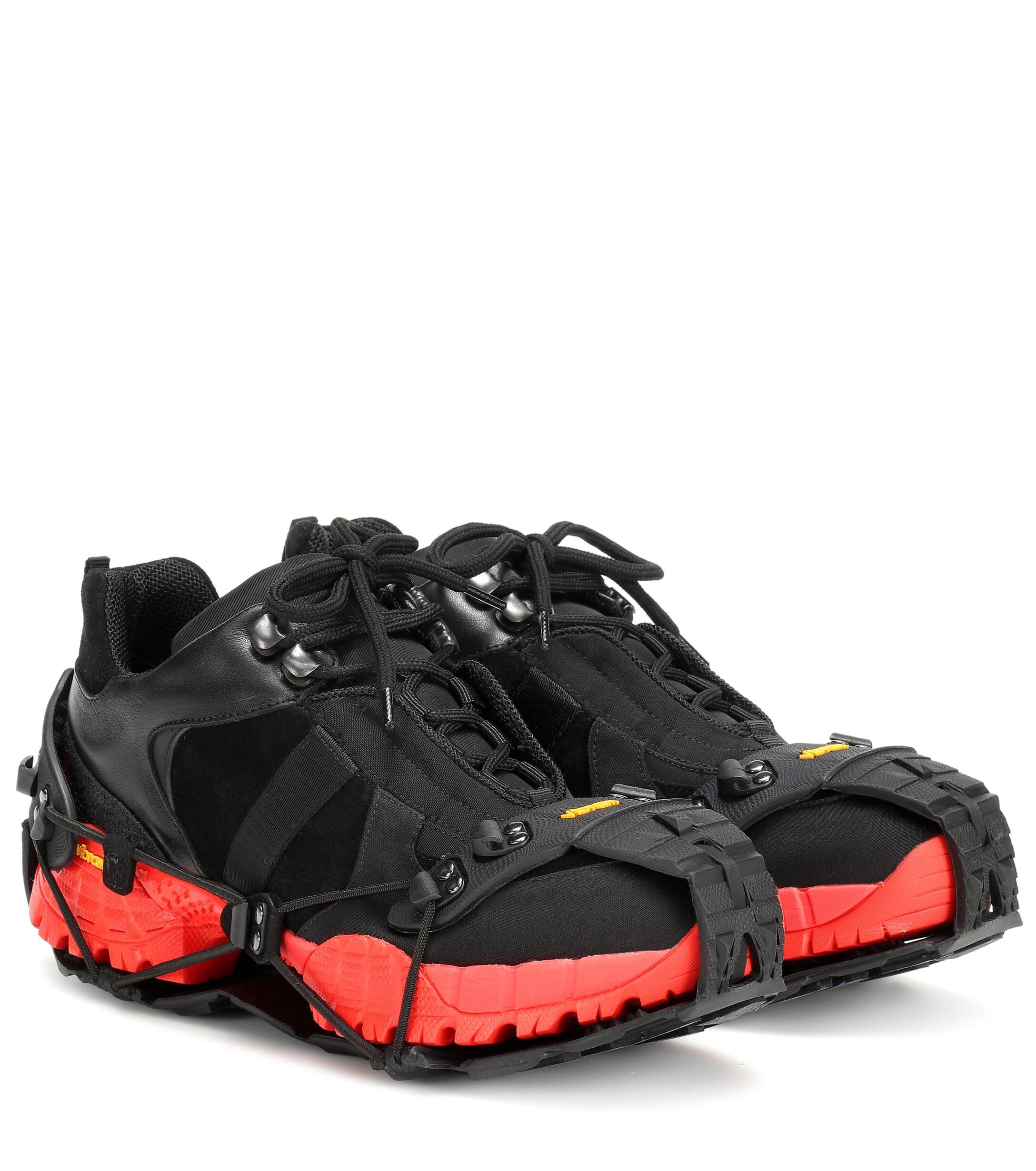 1017 ALYX 9SM Low Hiking Boot Suede Sneakers in Black / Red (Black) - Lyst