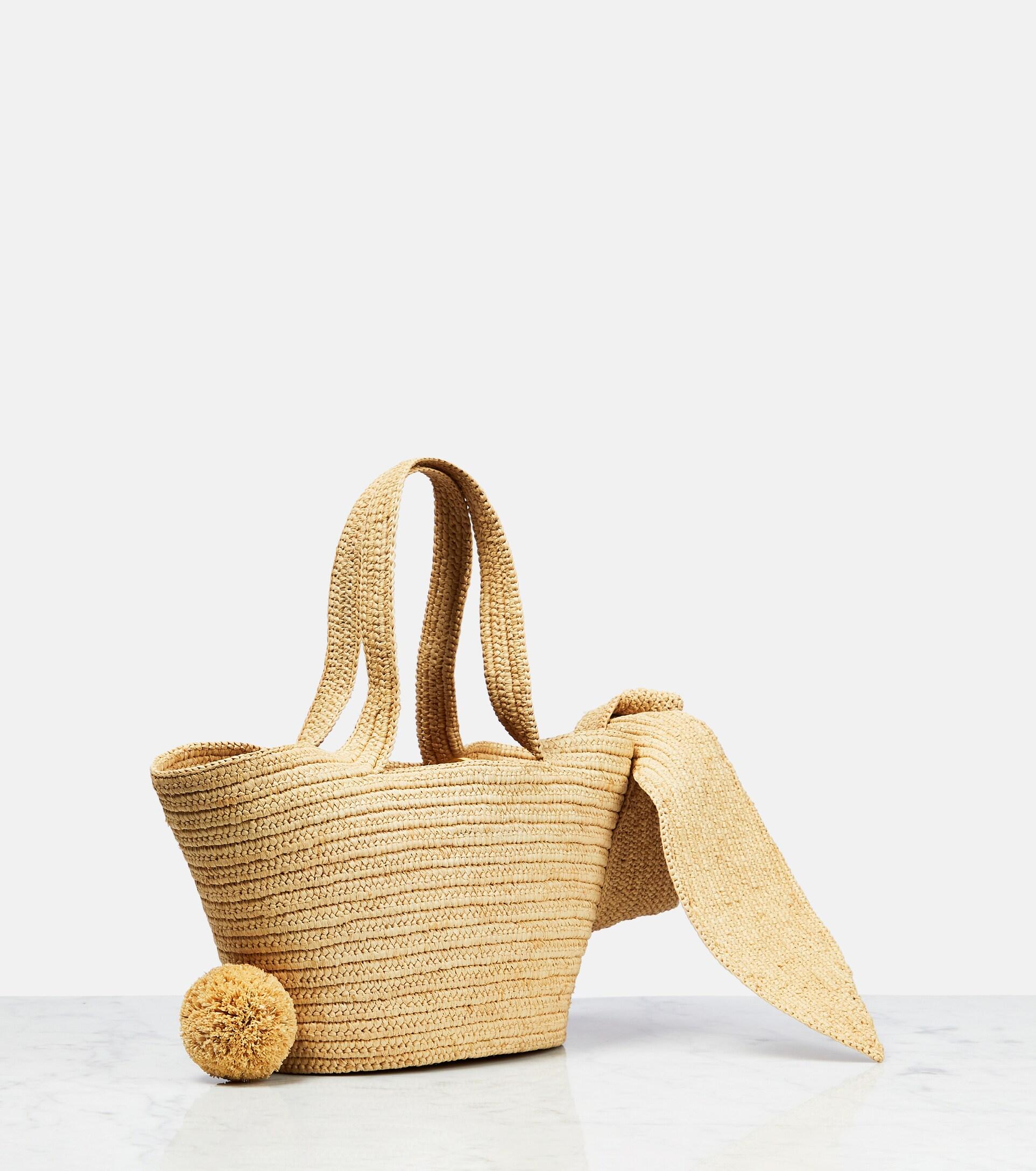 LOEWE Small Raffia Bunny Basket Bag