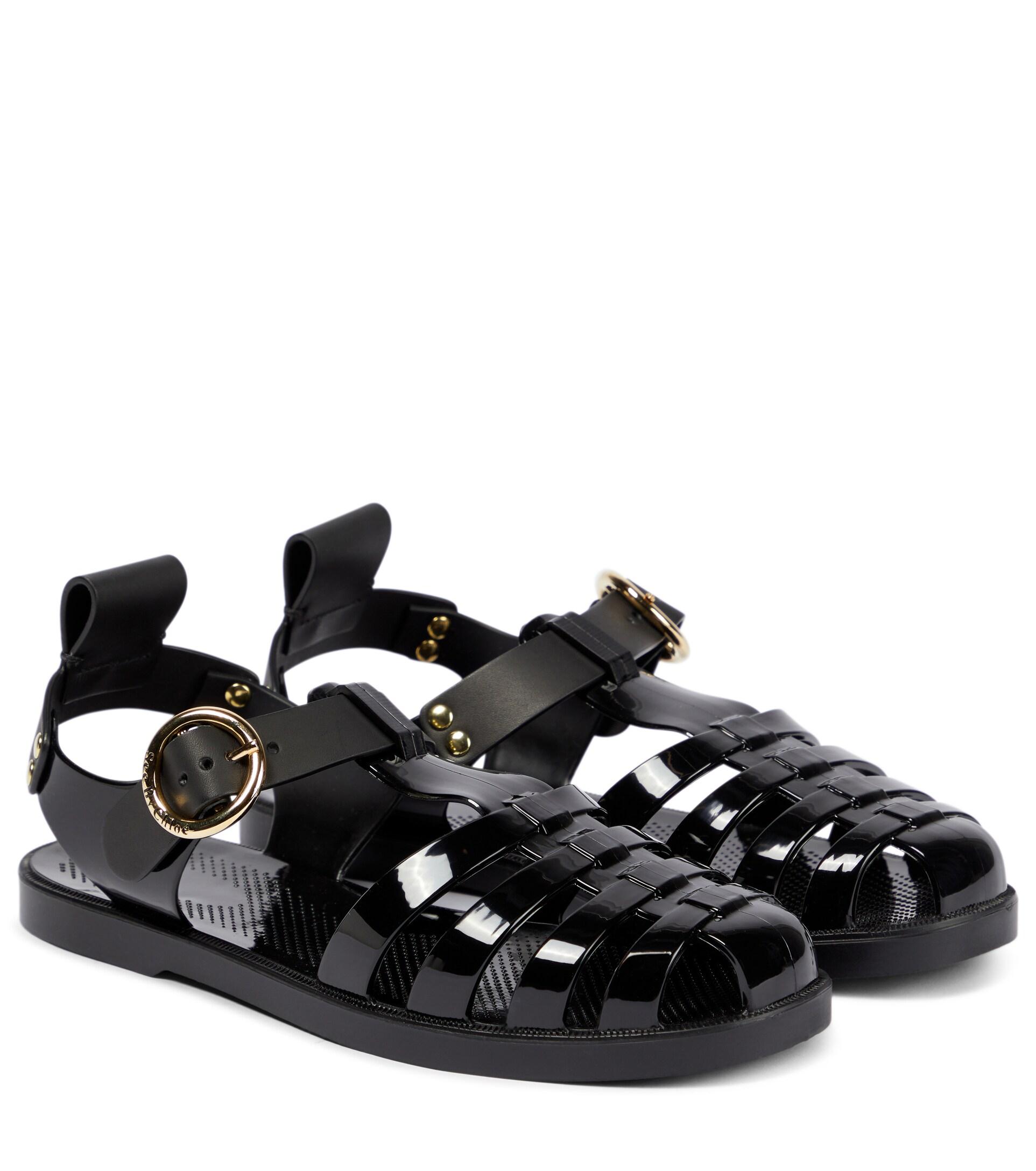 chloe jelly sandals