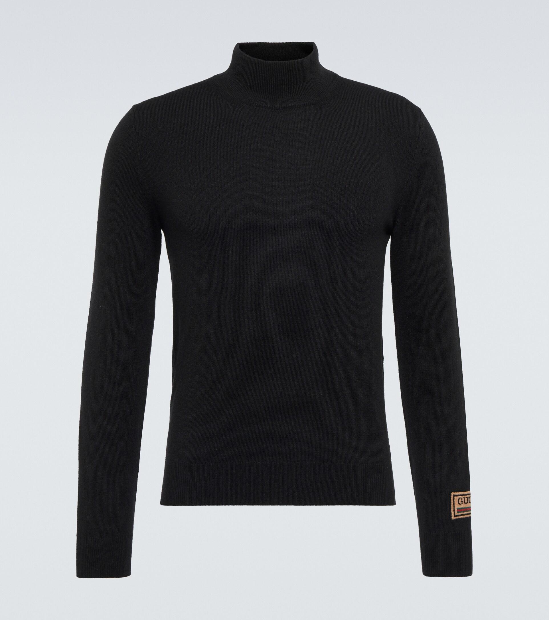 Gucci Cashmere Turtleneck Sweater in Black for Men | Lyst