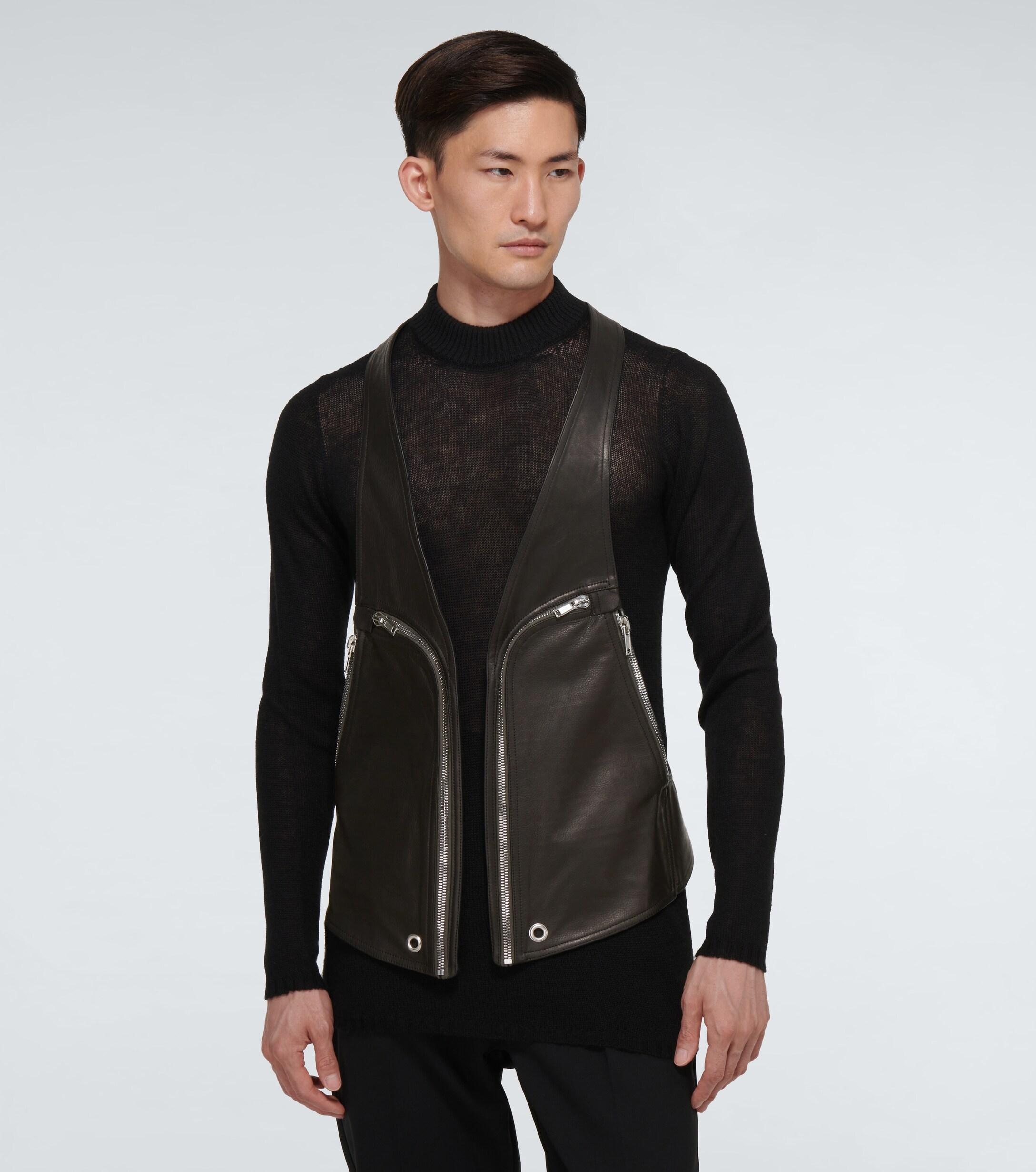 Rick Owens Bauhaus Harness Vest in Black for Men | Lyst Australia
