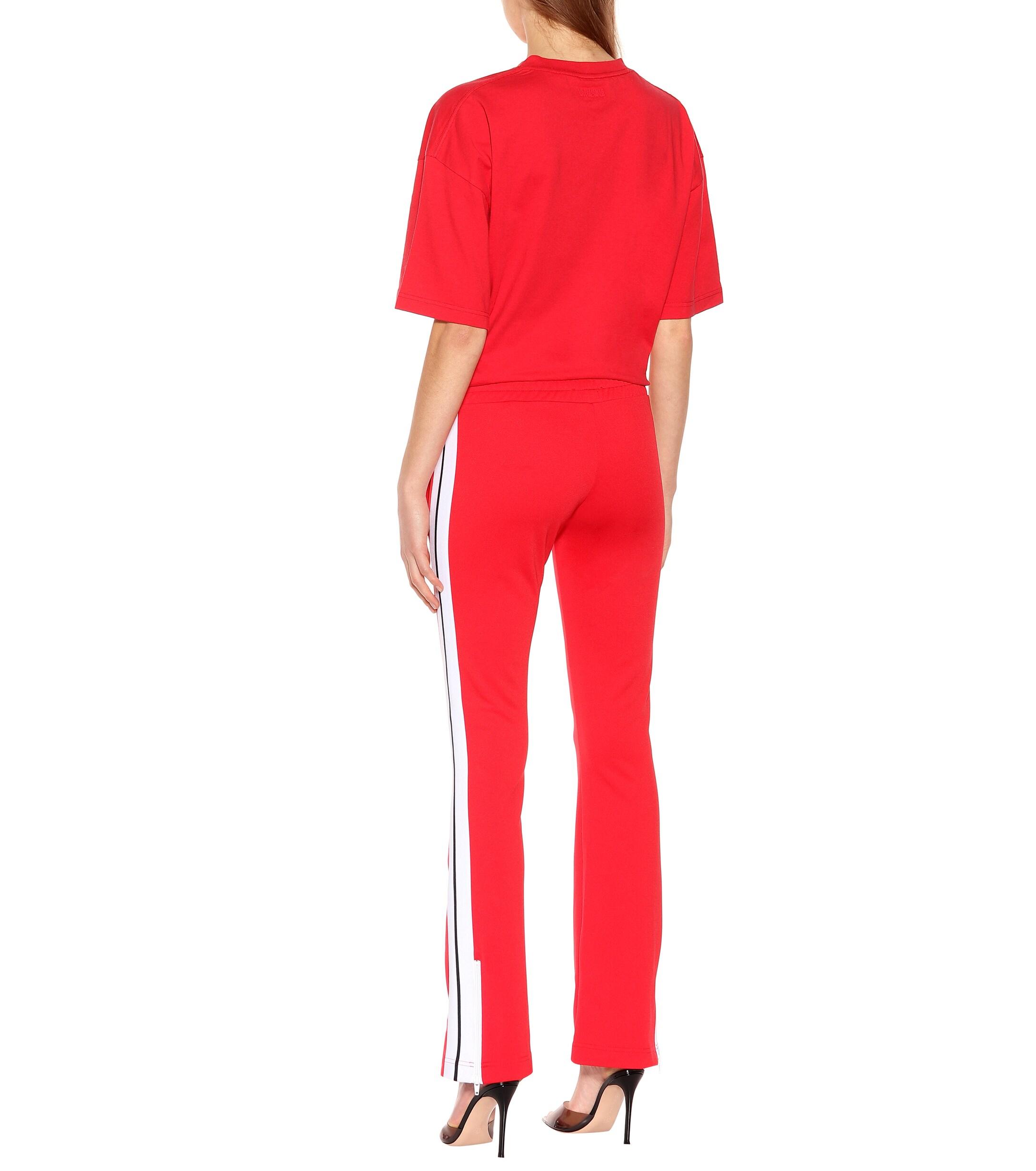 Palm Angels Flared Jersey Trackpants - Lyst