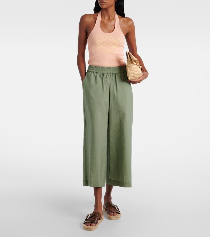 Loewe Paula's Ibiza Cotton-Blend Culottes in Green | Lyst