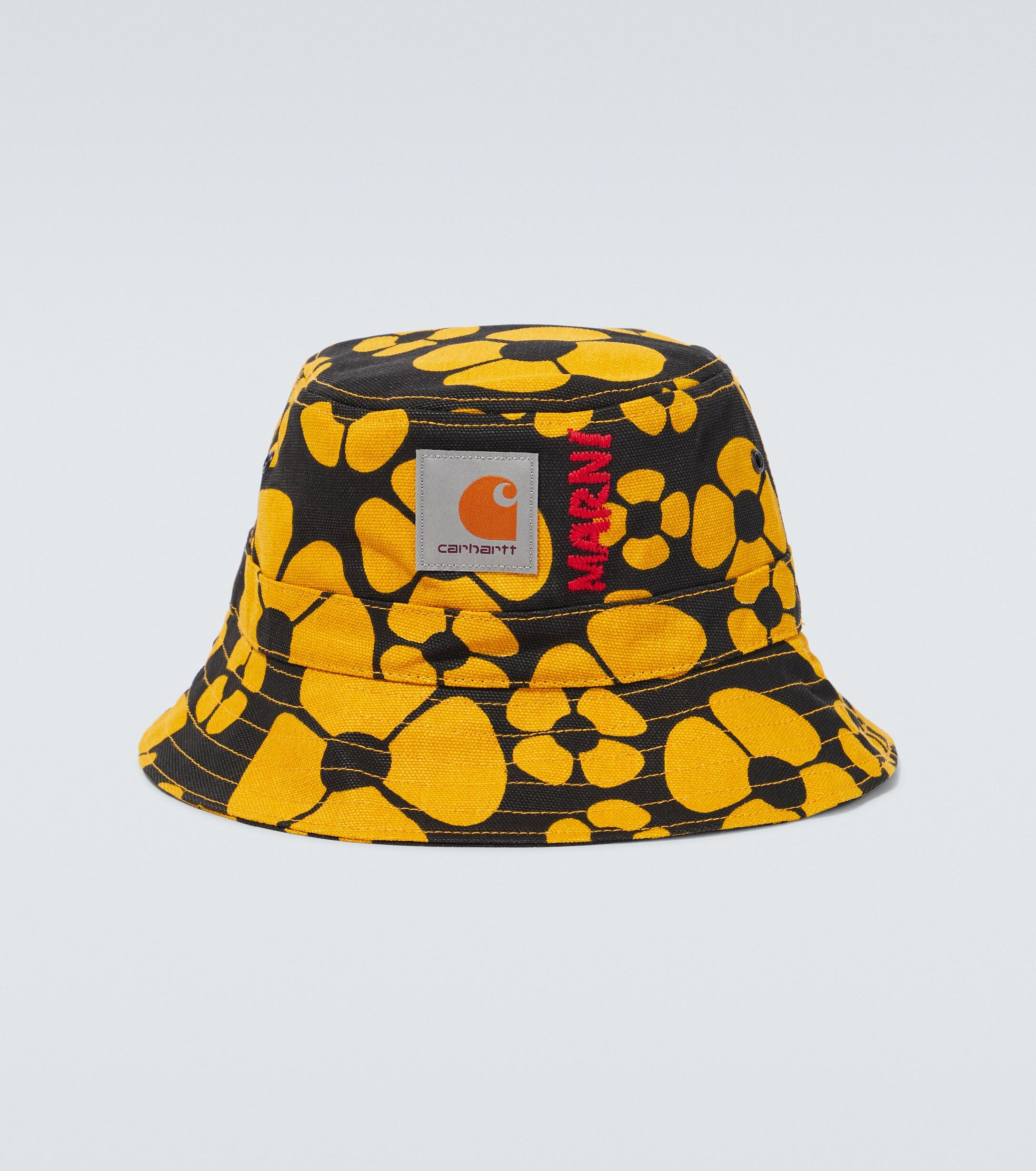 X Carhartt Printed Bucket Hat Marni pour homme en coloris Jaune | Lyst
