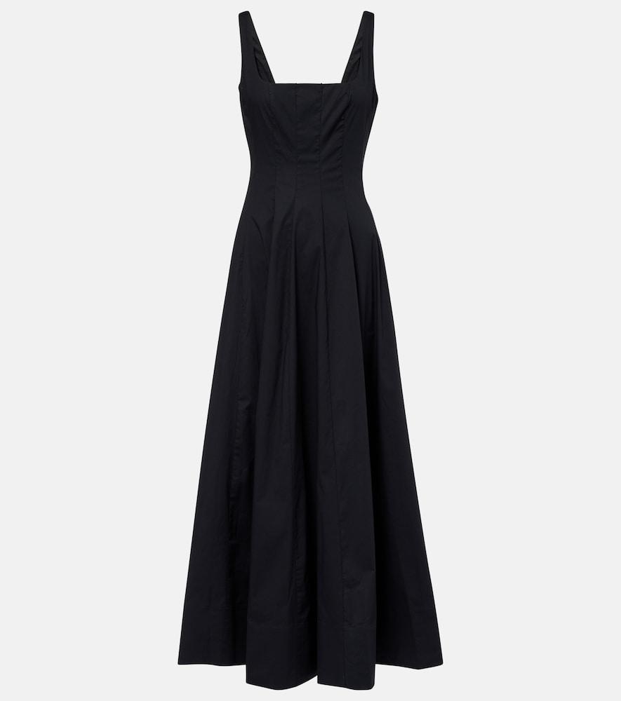 italian linen beach dresses The Mykonos - Solid Black Dress Cut:44 Long Linen Dress cf_s_16--m-l Club L London Club